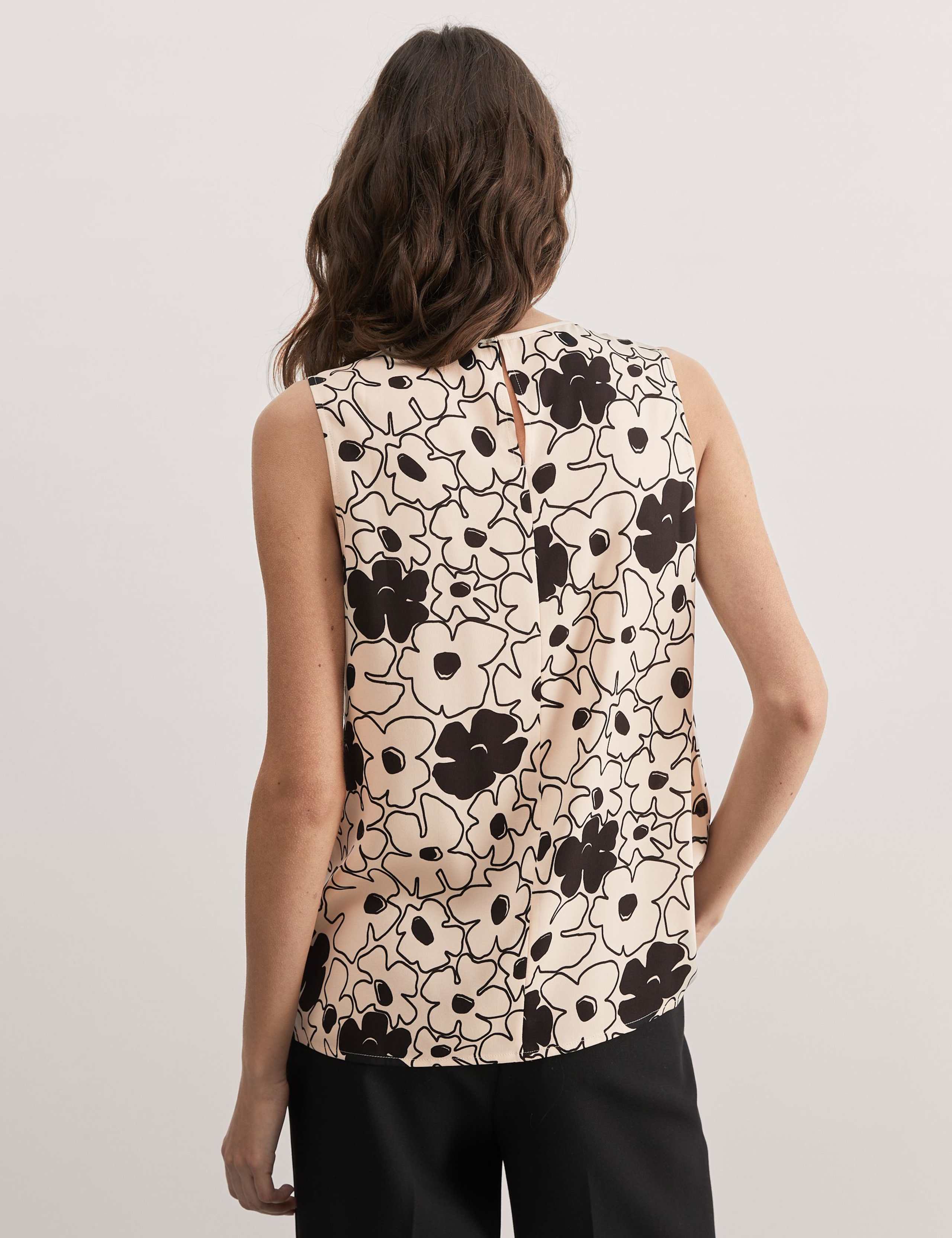 Silk Rich Printed Crew neck Top 6 of 6
