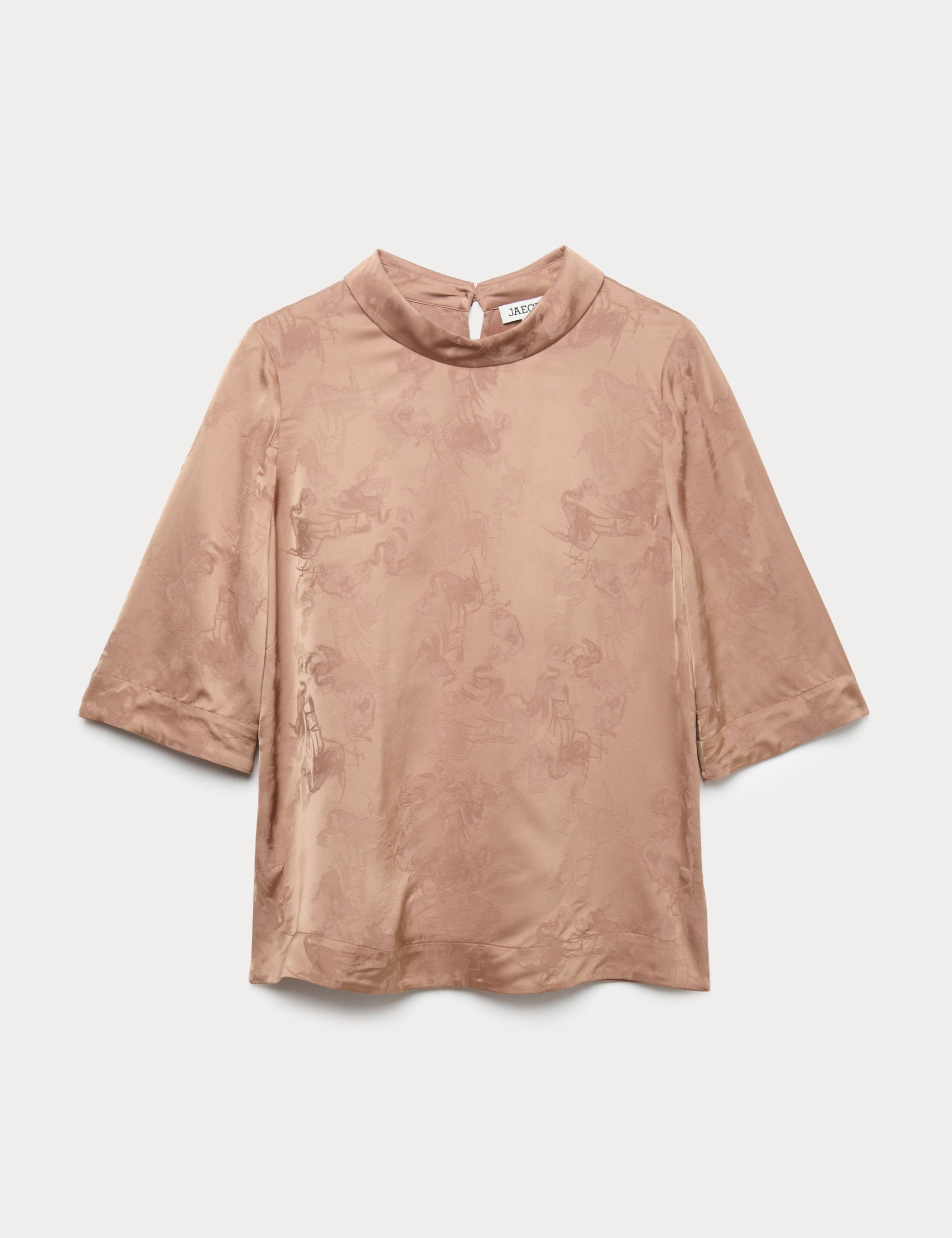 Jacquard Cap Sleeve Top 2 of 6