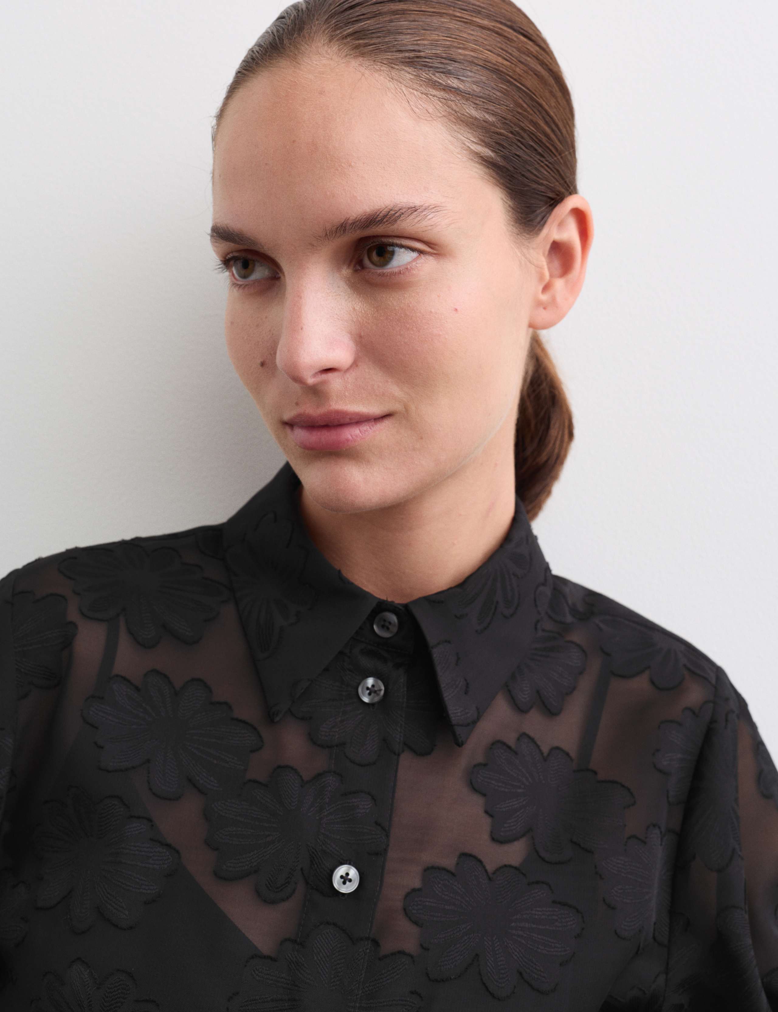 Sheer Textured Blouse 1 of 5