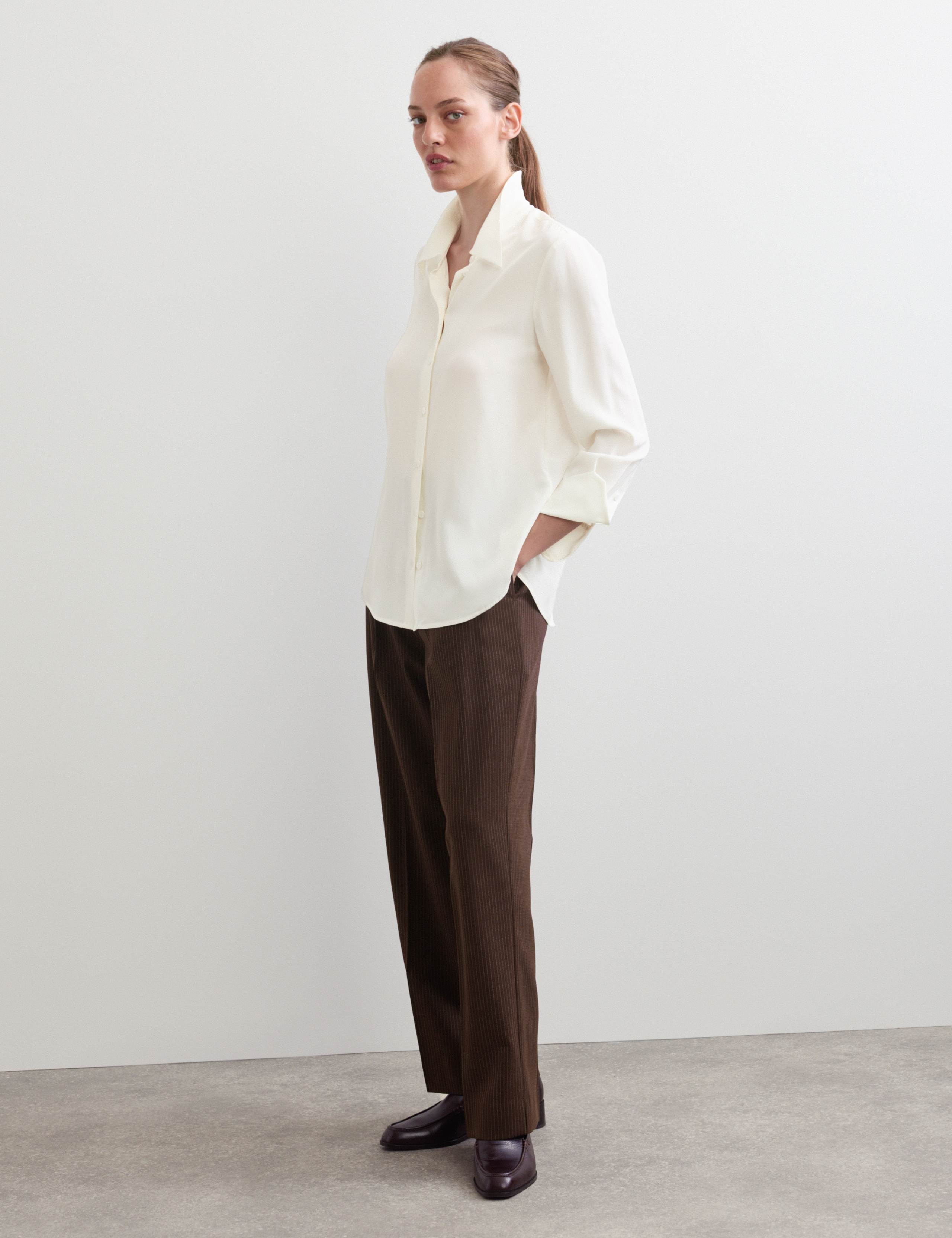 Pure Silk Collared Shirt 1 of 7