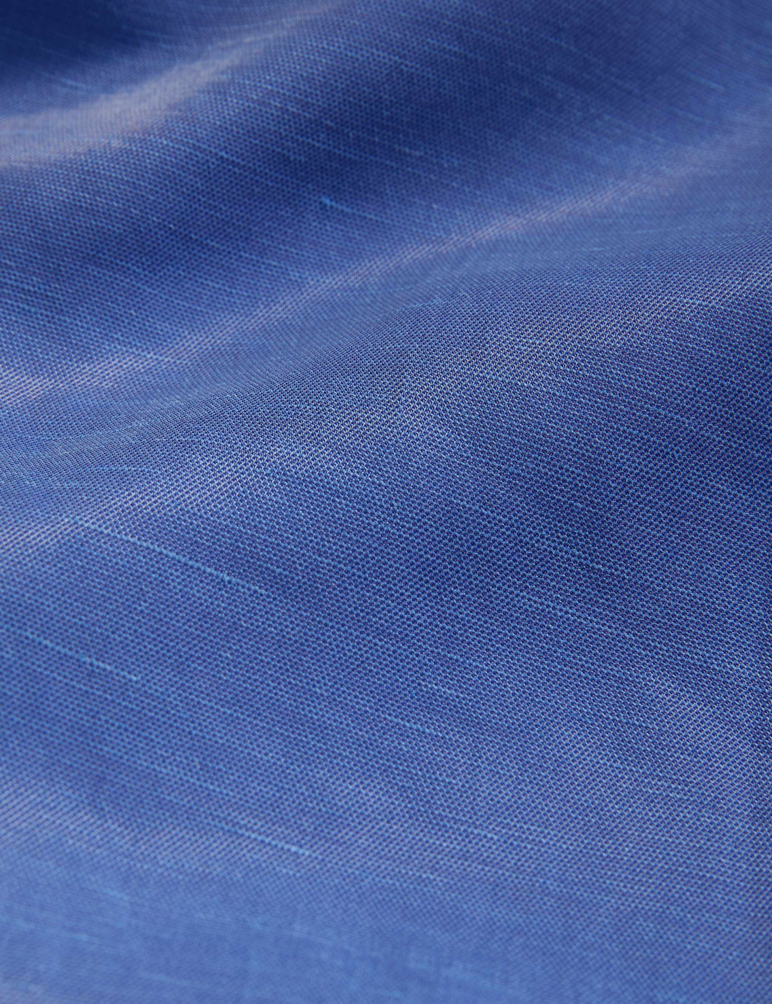 Linen Rich V-Neck Pleat Detail Shell Top 6 of 6