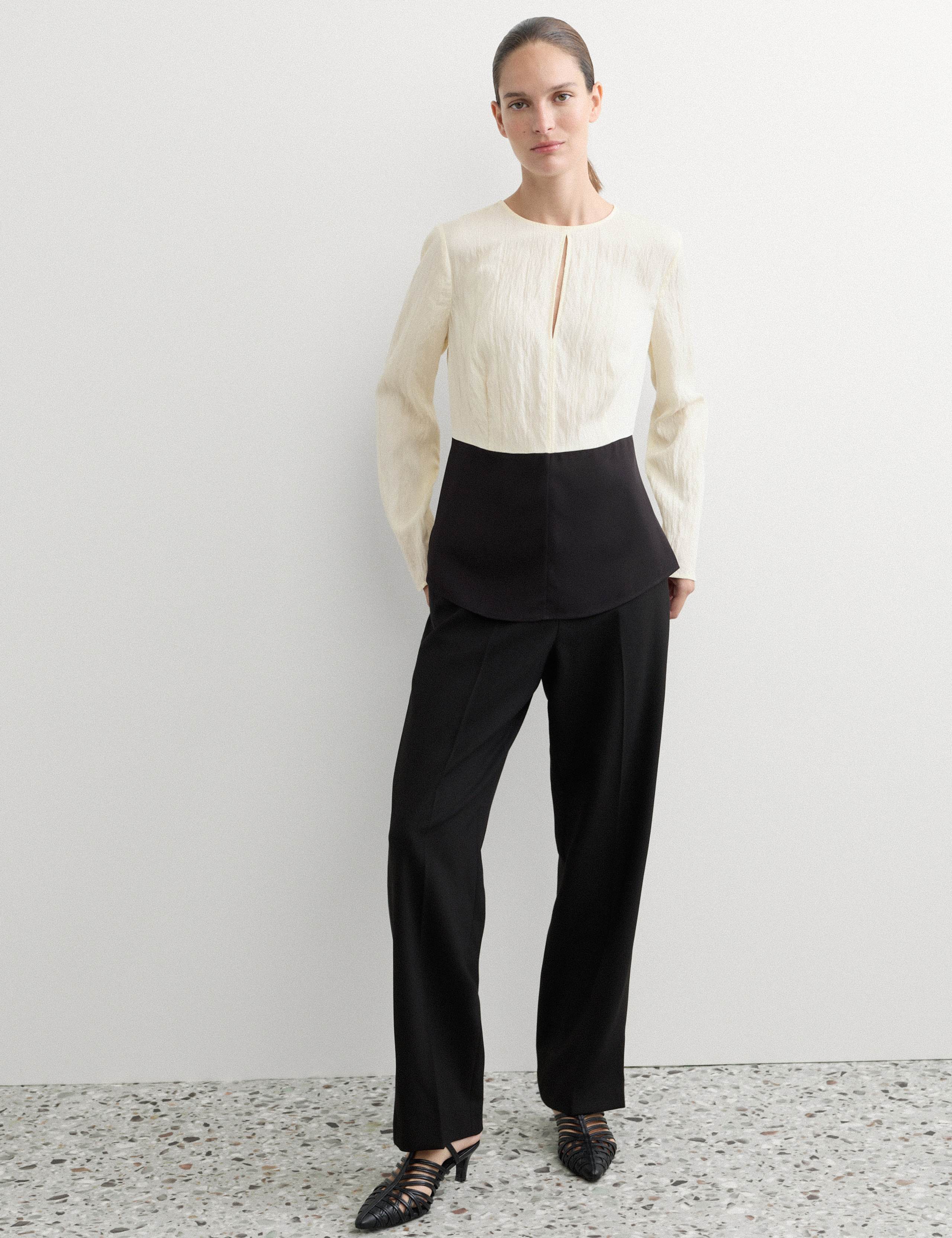 Colour Block Keyhole Top 1 of 6