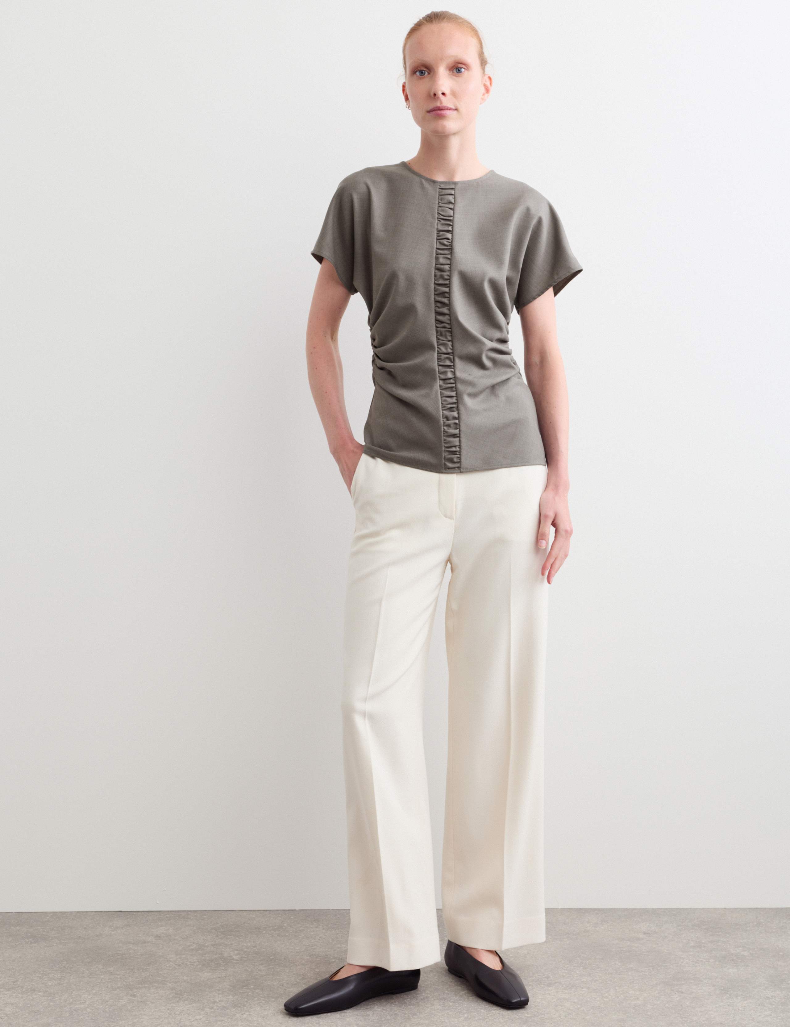 Wool Rich Ruched Top 3 of 7