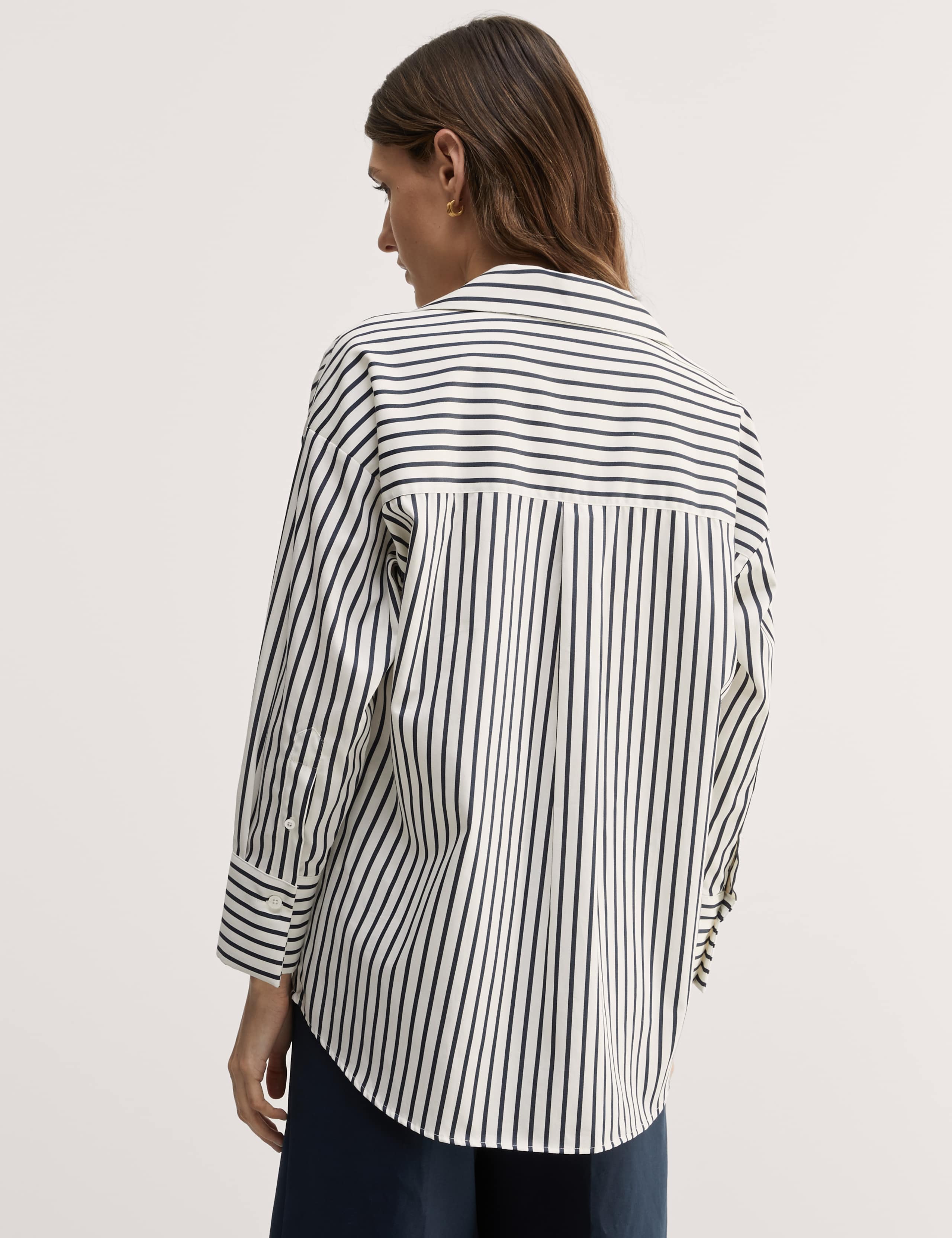 Pure Cotton Striped Popover Shirt 4 of 4