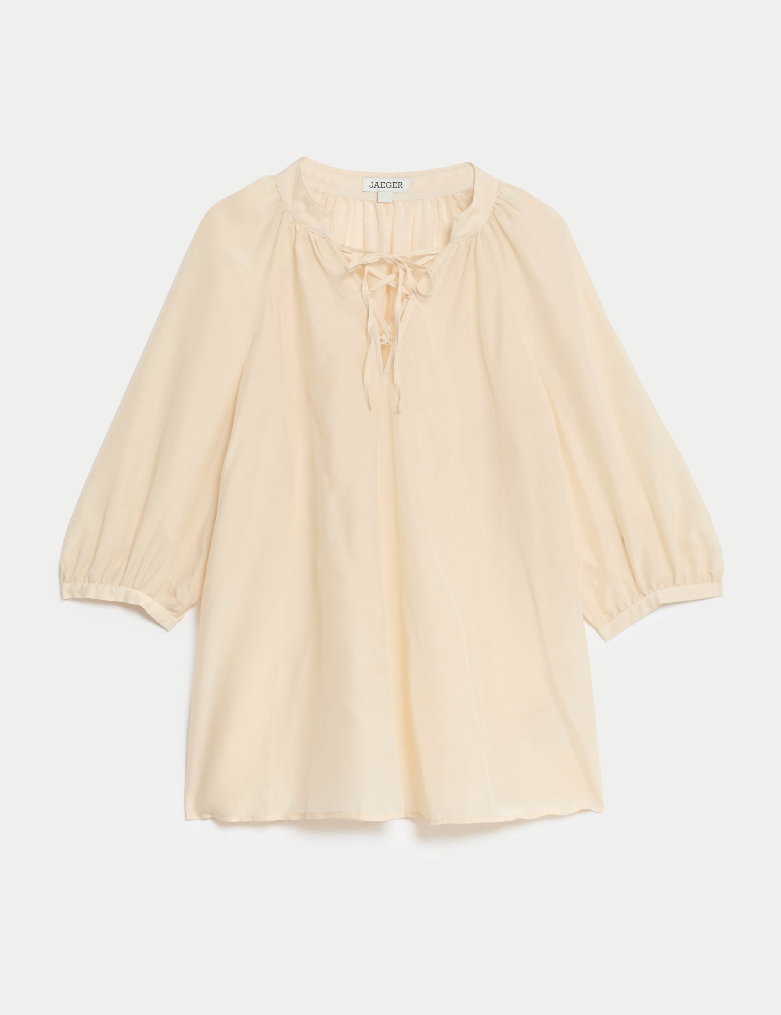 Cotton Rich Tie Neck Top 2 of 5