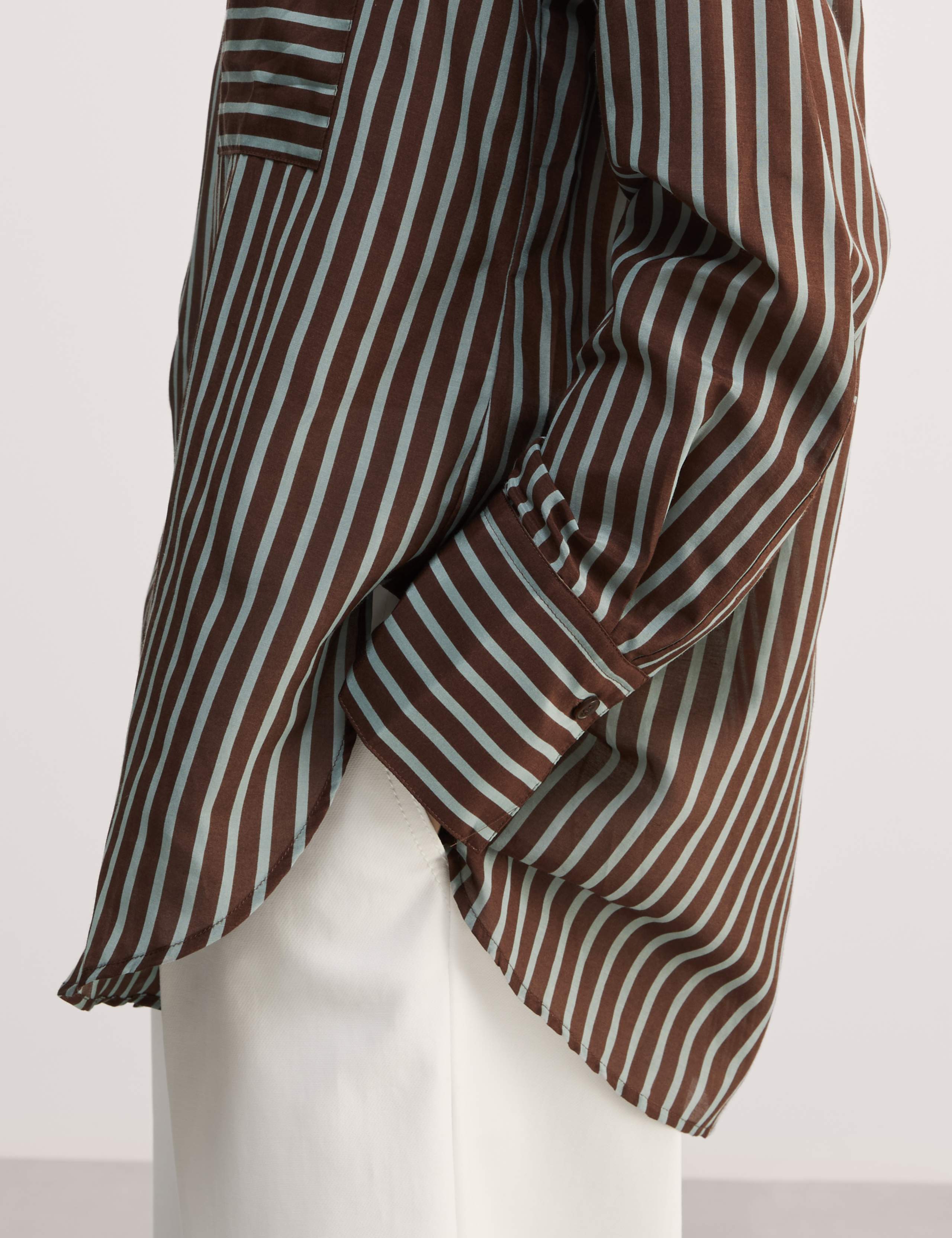Silk Blend Collared Button Through Utility Shirt 3 of 6