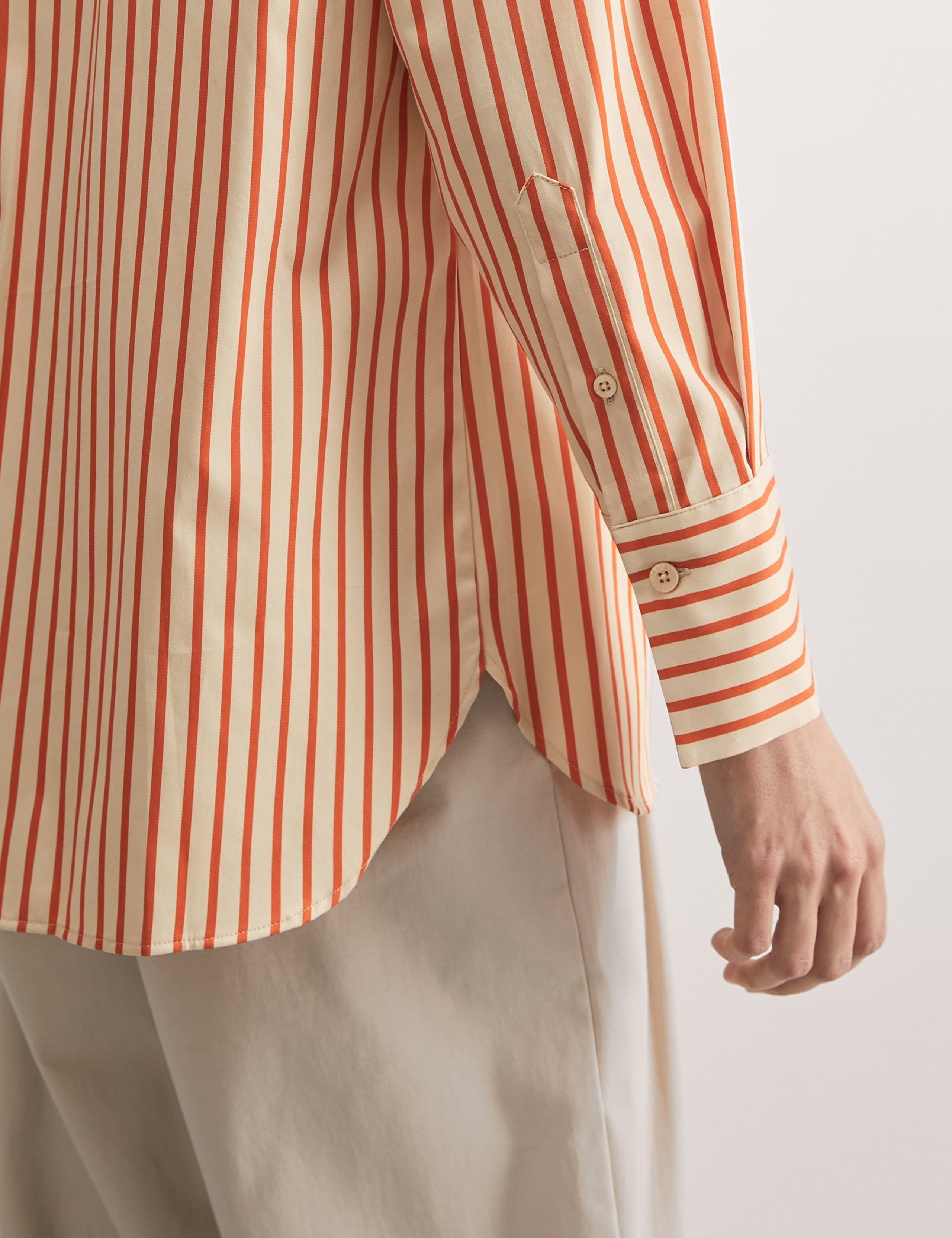 Pure Cotton Striped Oversized Shirt 6 of 7