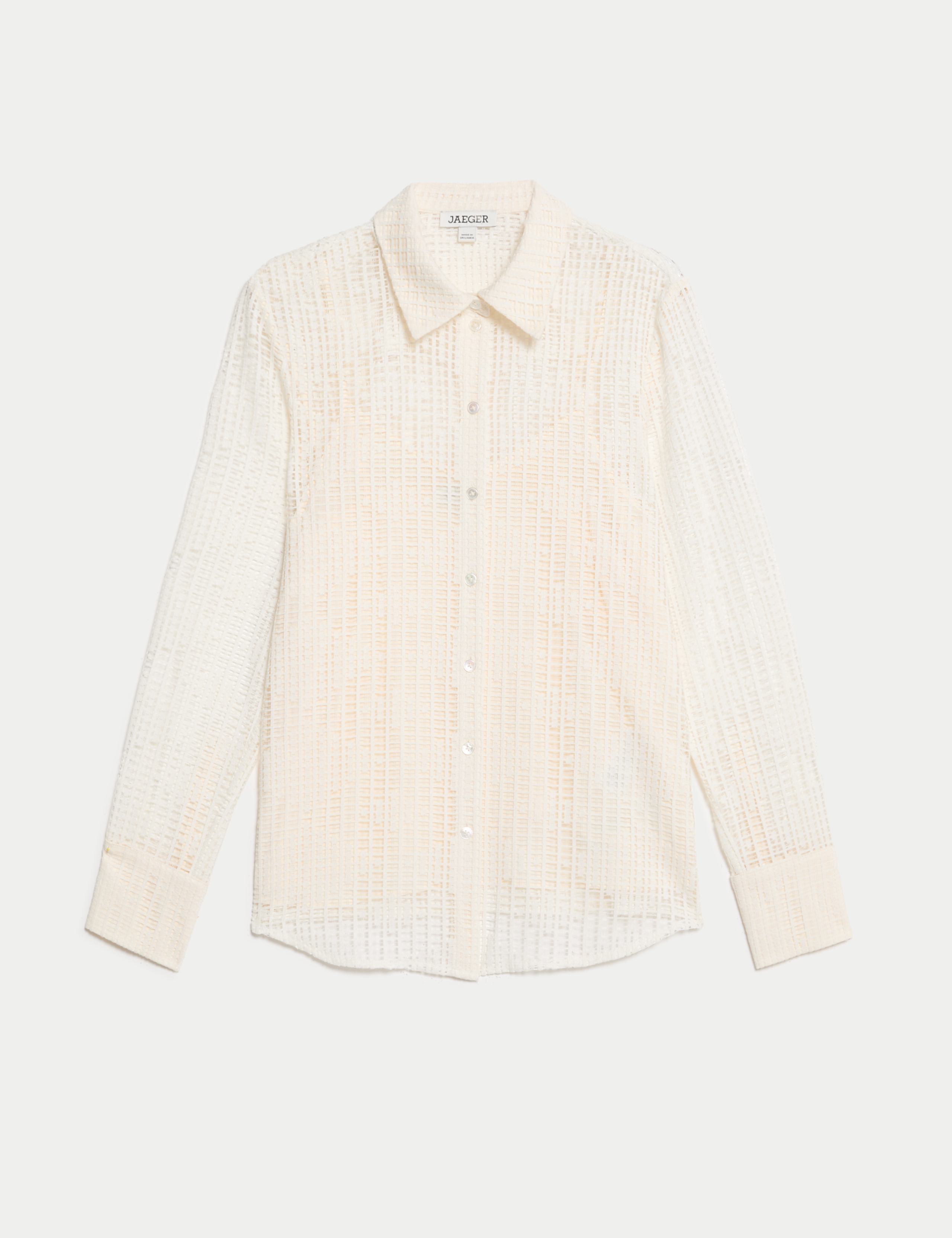 Cotton Rich Lace Shirt 2 of 8