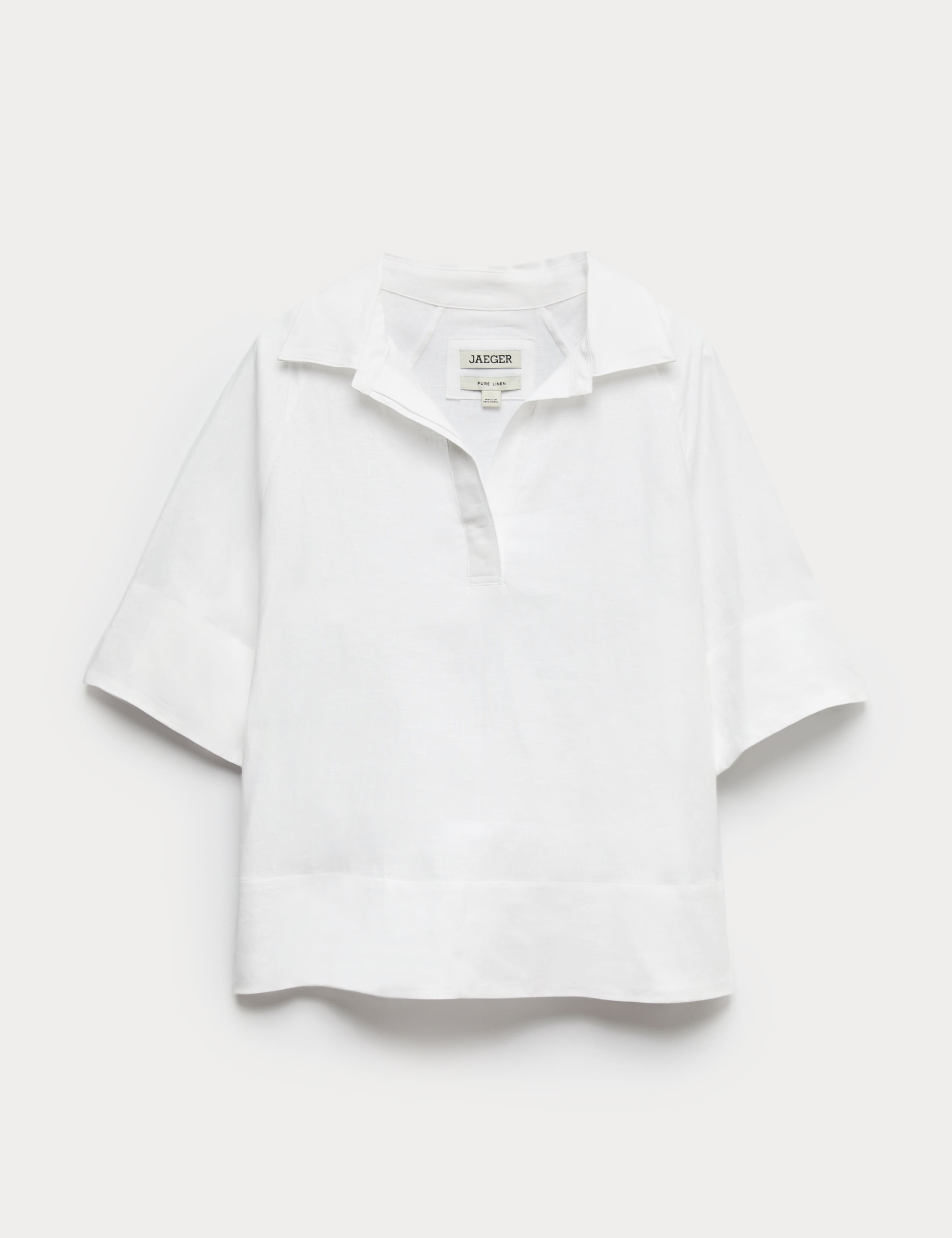 Pure Linen Popover Relaxed Blouse 2 of 6