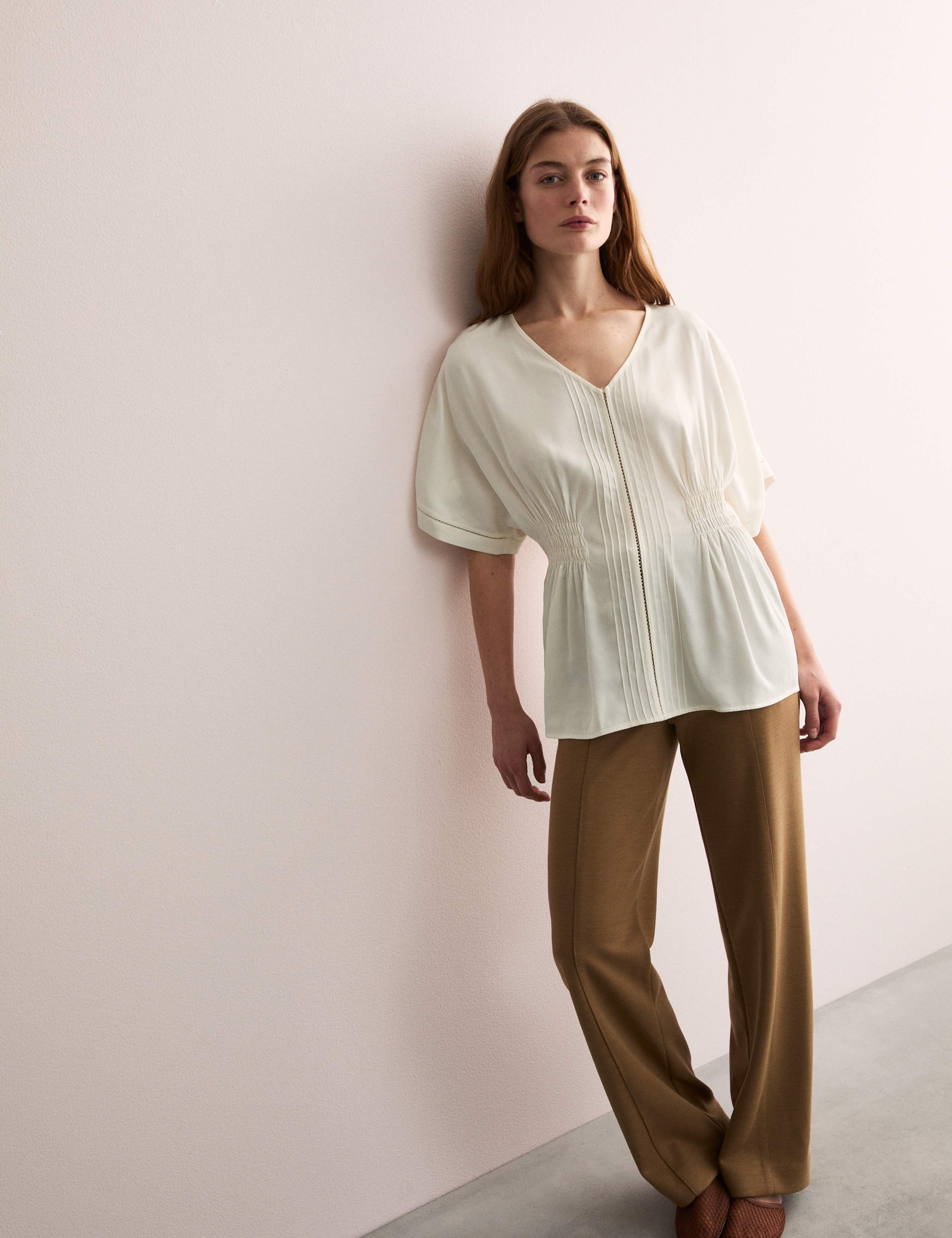 V-Neck Pintuck Top 3 of 6