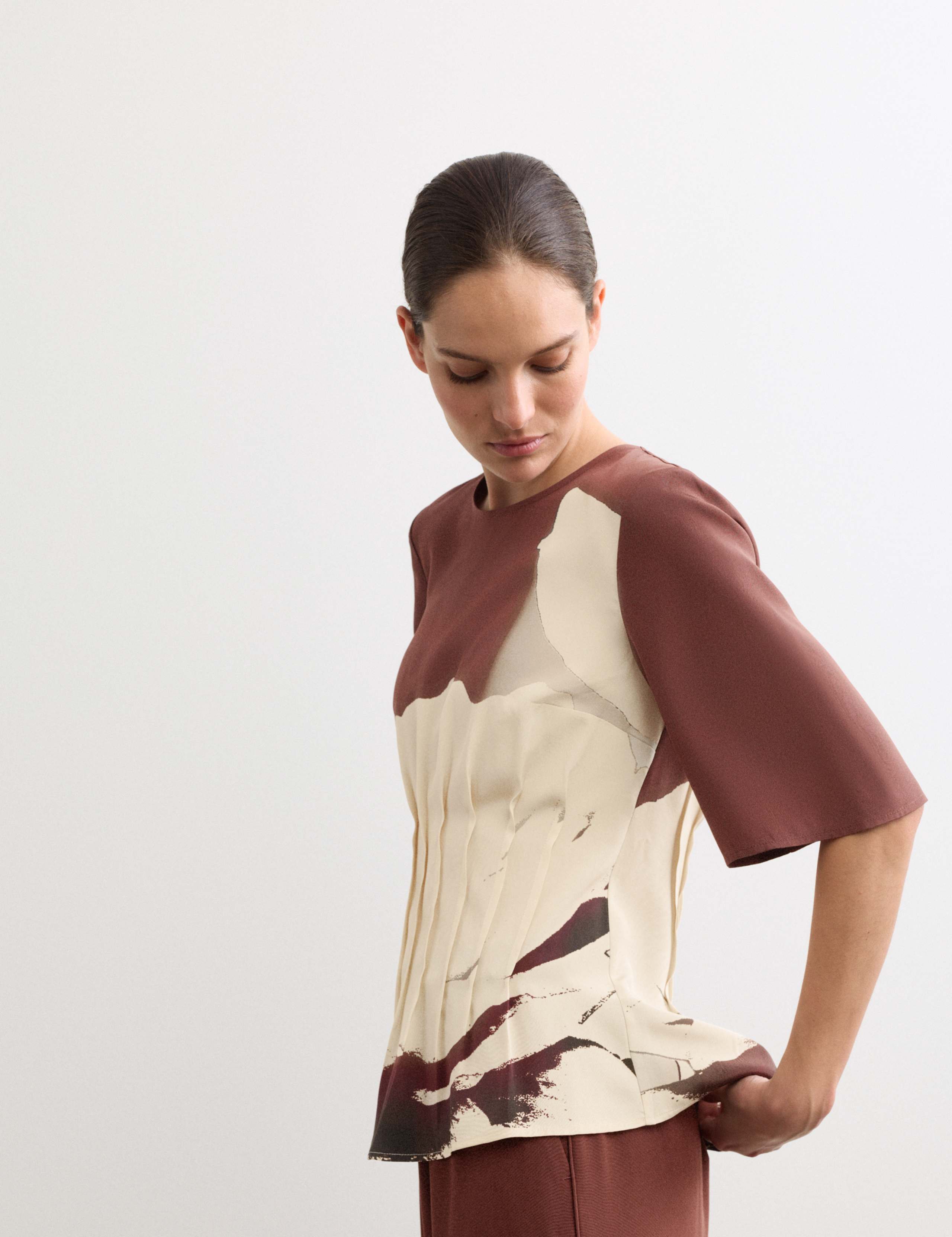 Pure Silk Floral Top 4 of 5