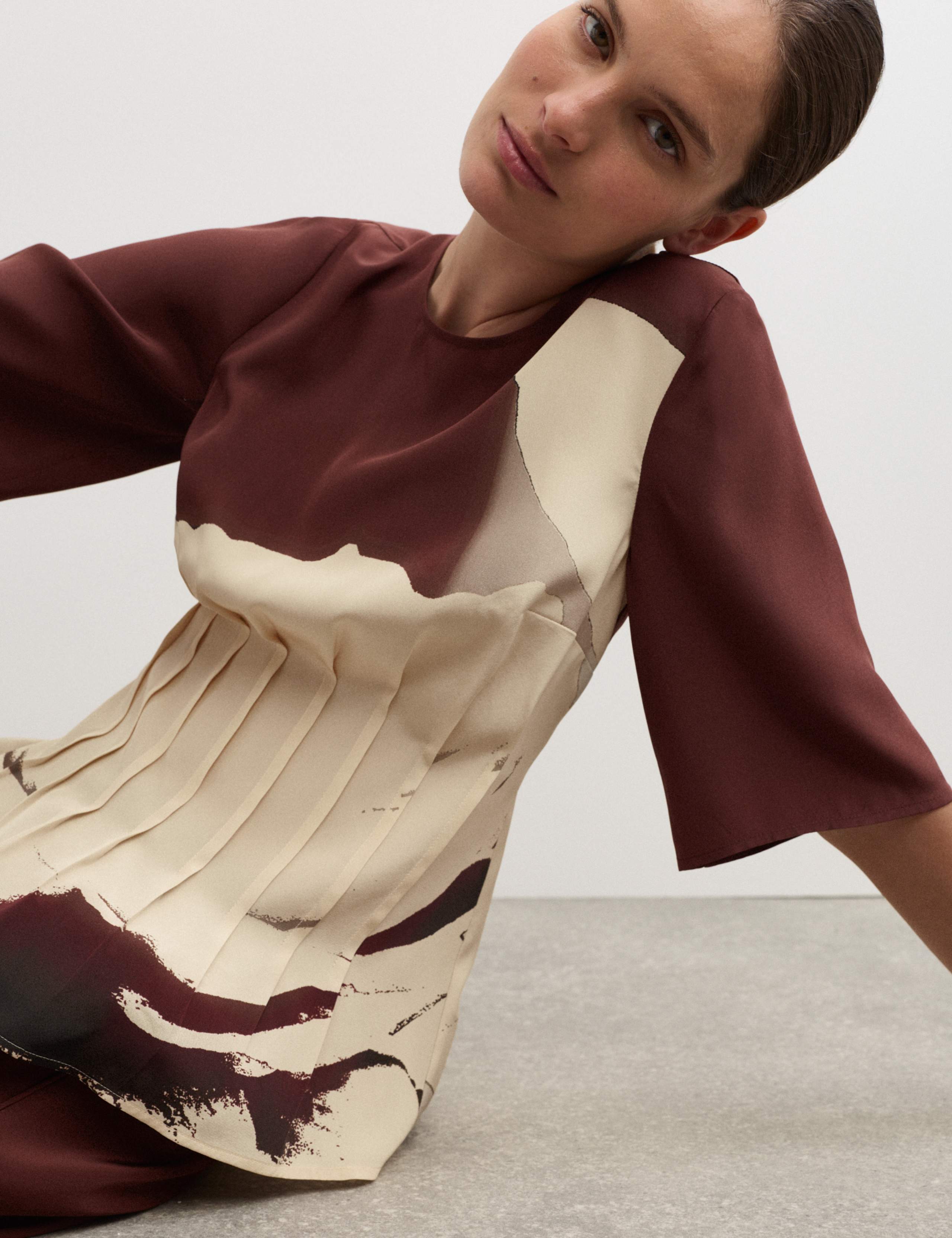 Pure Silk Floral Top 6 of 6
