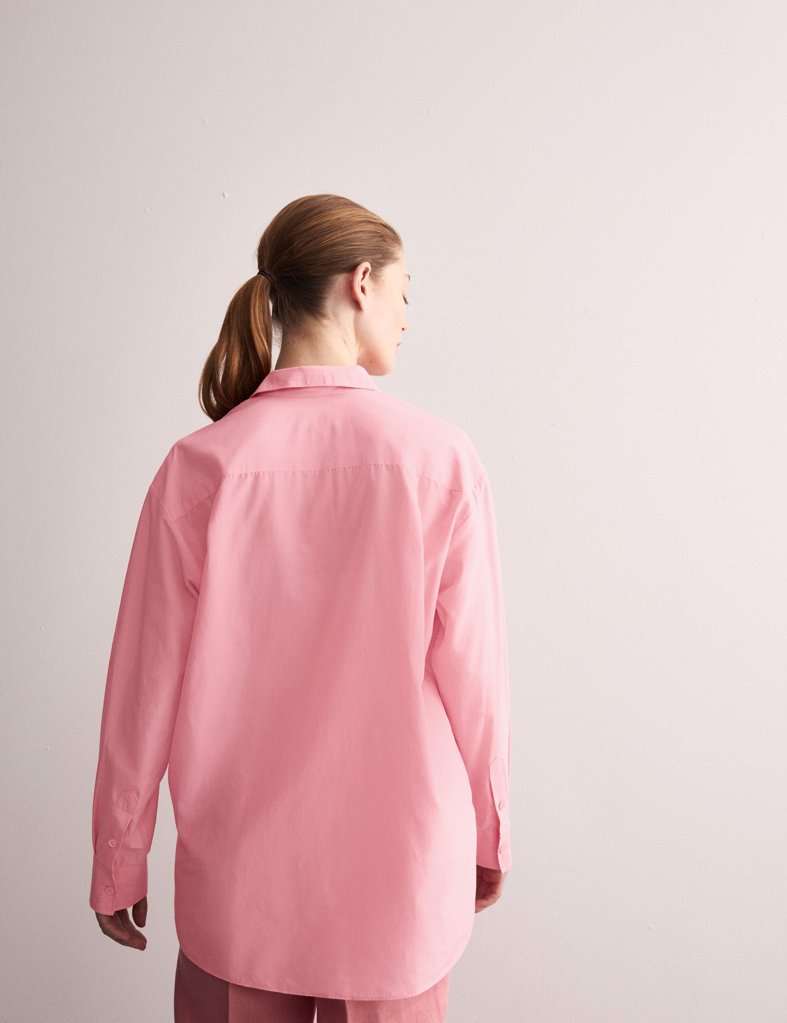 Cotton Rich Collared Shirt with Silk 5 of 7