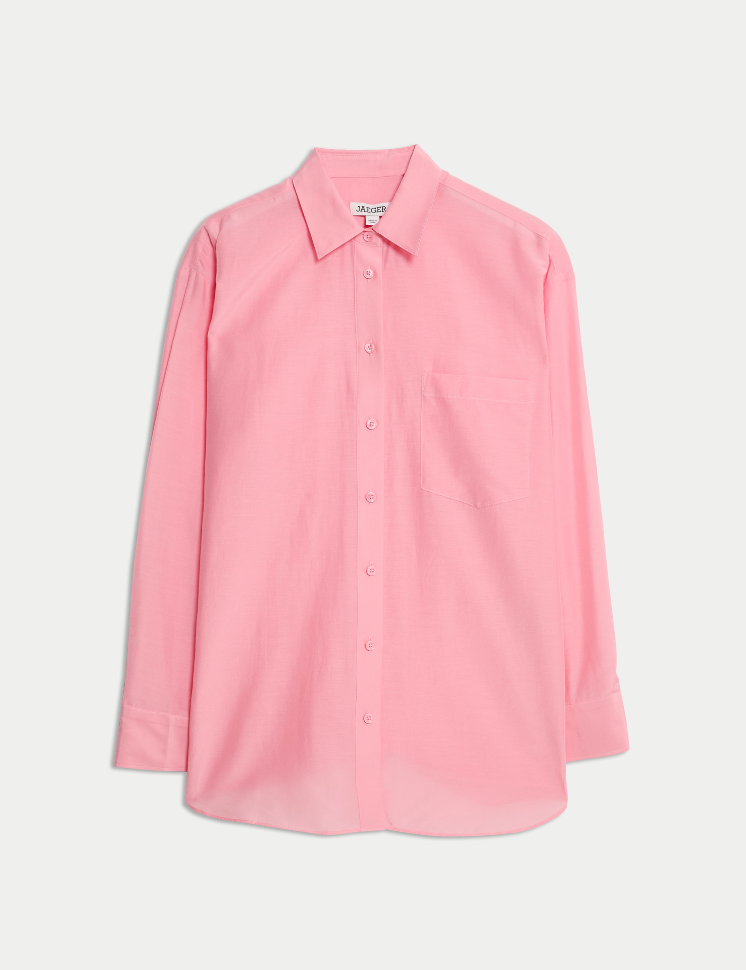 Cotton Rich Collared Shirt with Silk 2 of 7