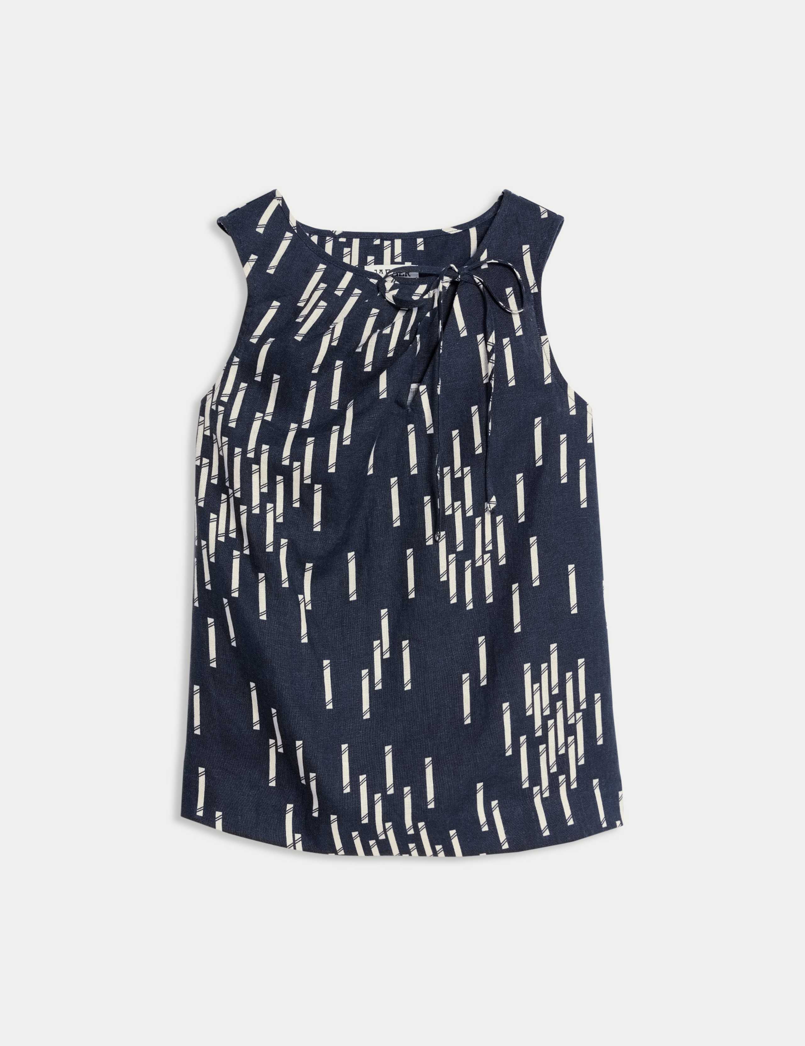 Pure Linen Dash Print Shell Top 2 of 4