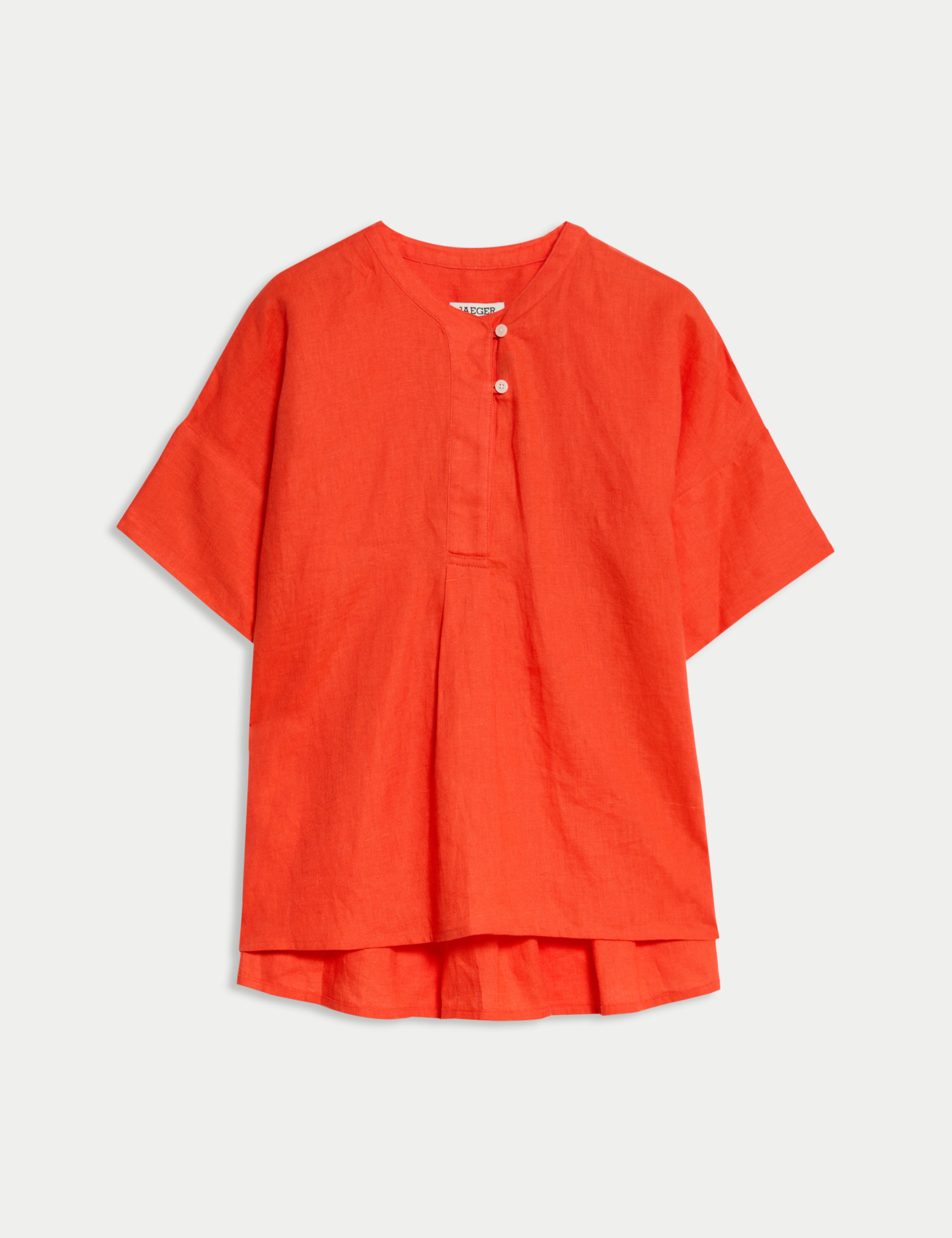Pure Linen Button Detail Top 2 of 8