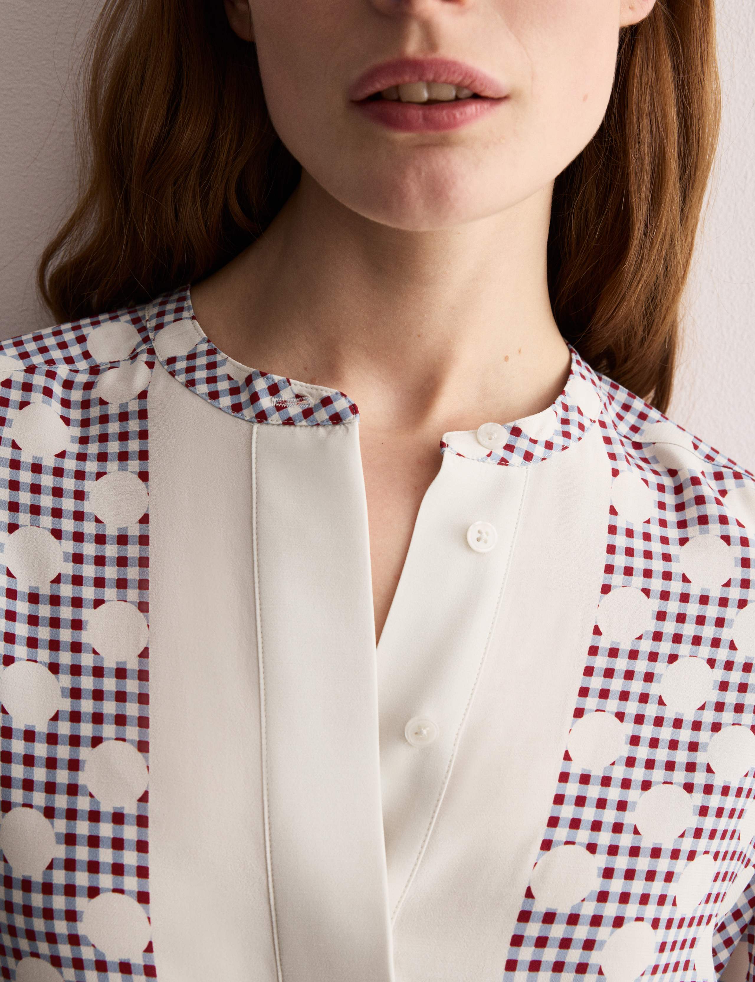 Gingham Spot Crew Neck Shirt 4 of 8