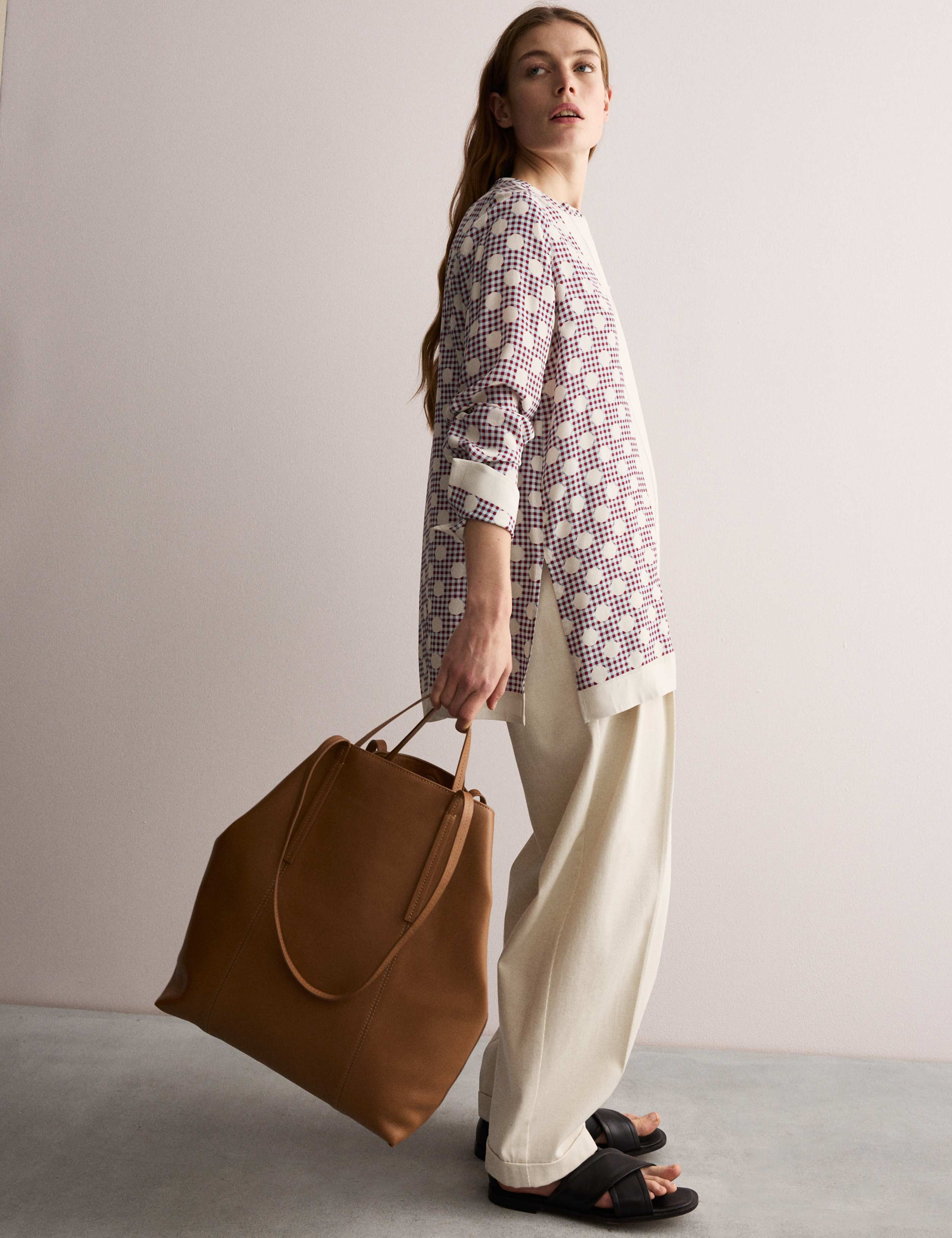 Gingham Spot Crew Neck Shirt 5 of 8