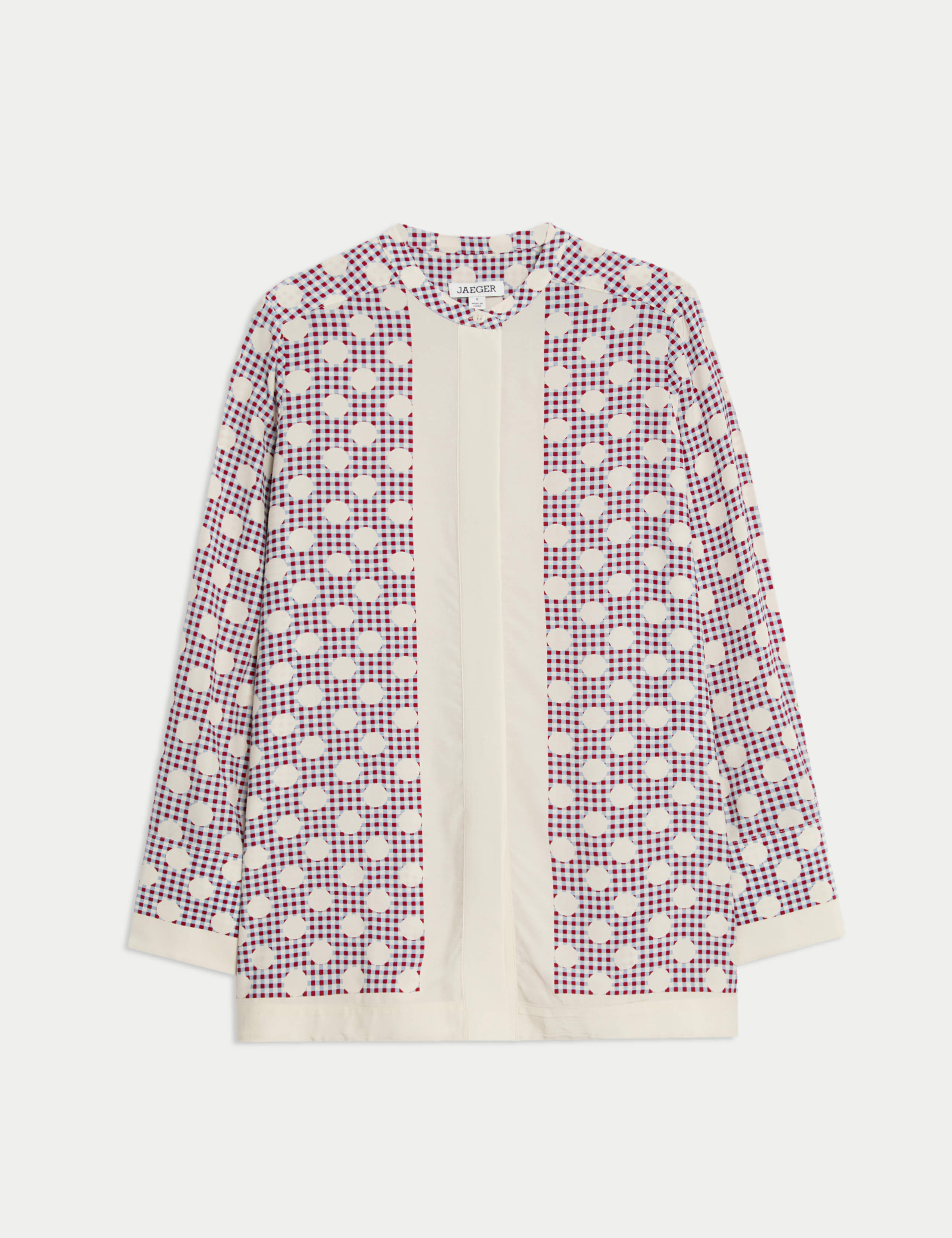Gingham Spot Crew Neck Shirt 2 of 8