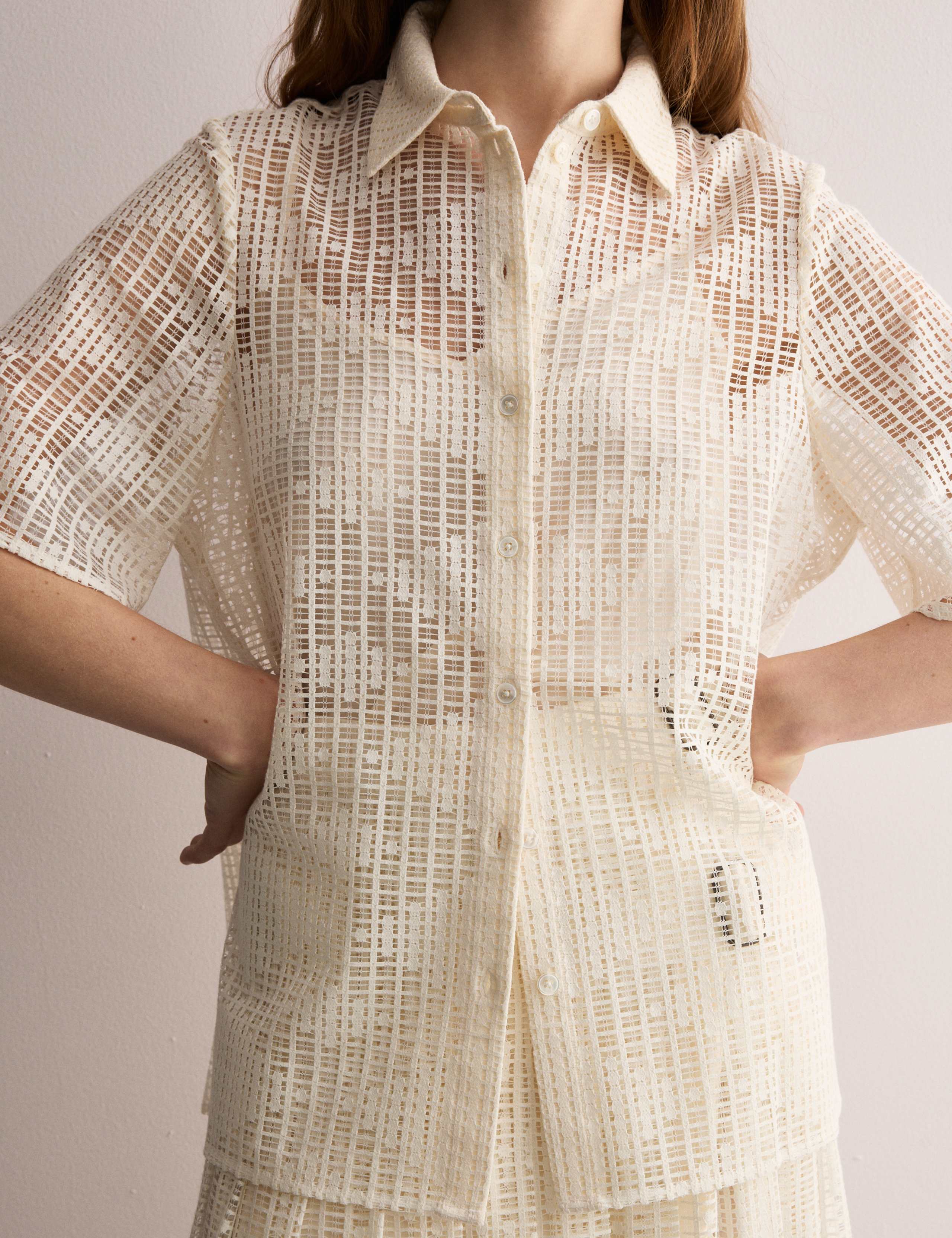 Lace Collared Shirt 6 of 8