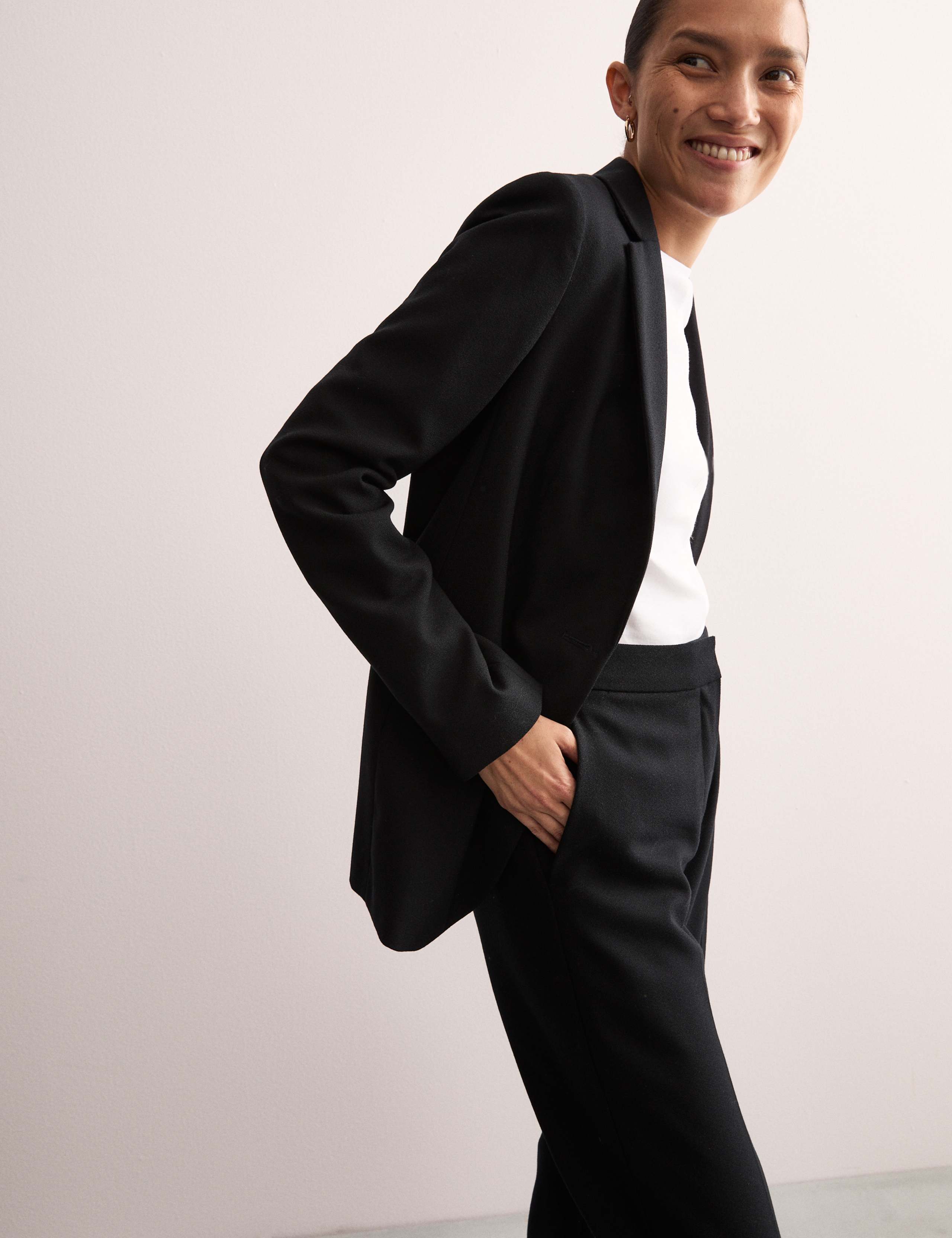 Pure Wool Crepe Single Breasted Blazer 5 of 8