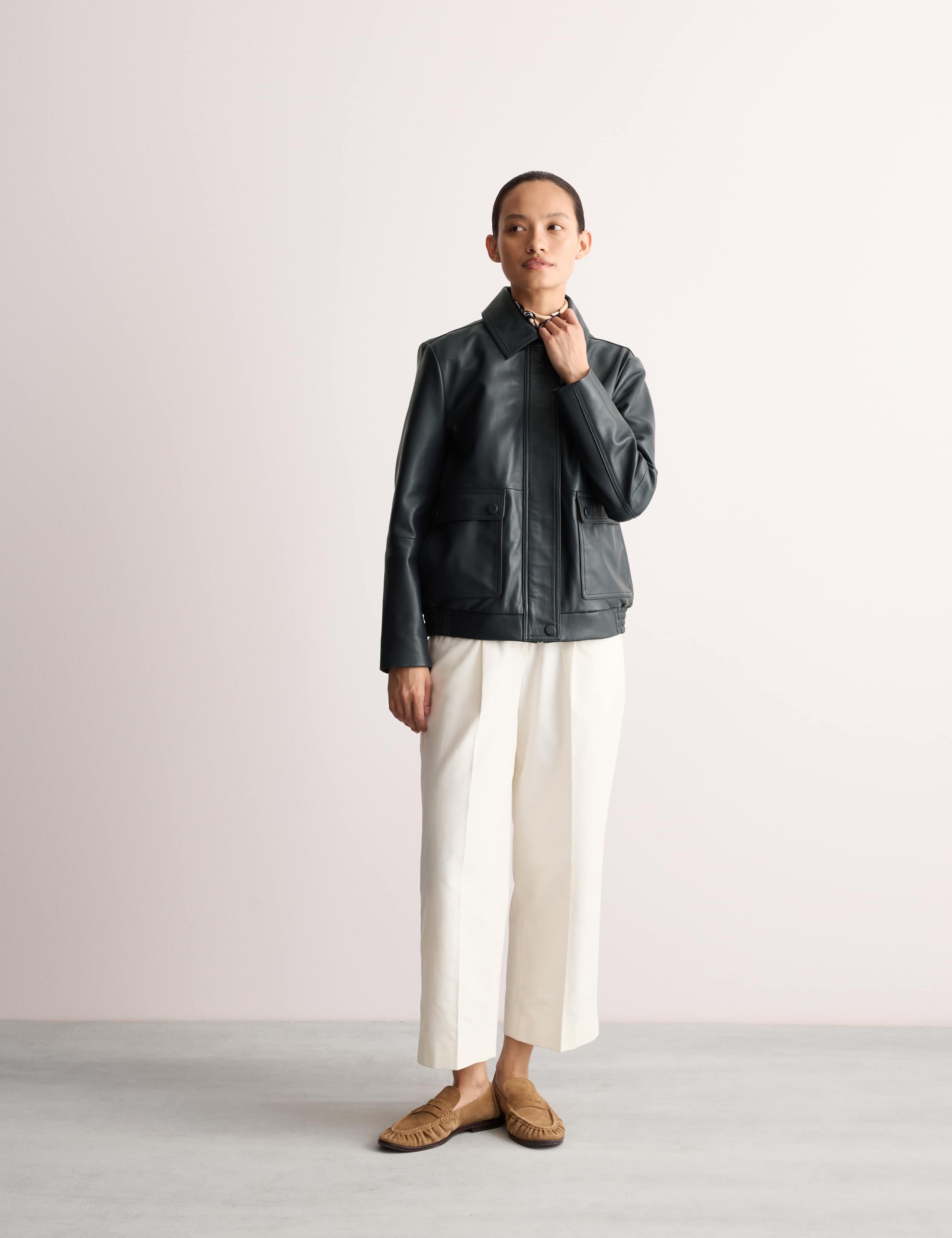 Leather Bomber Jacket 5 of 10