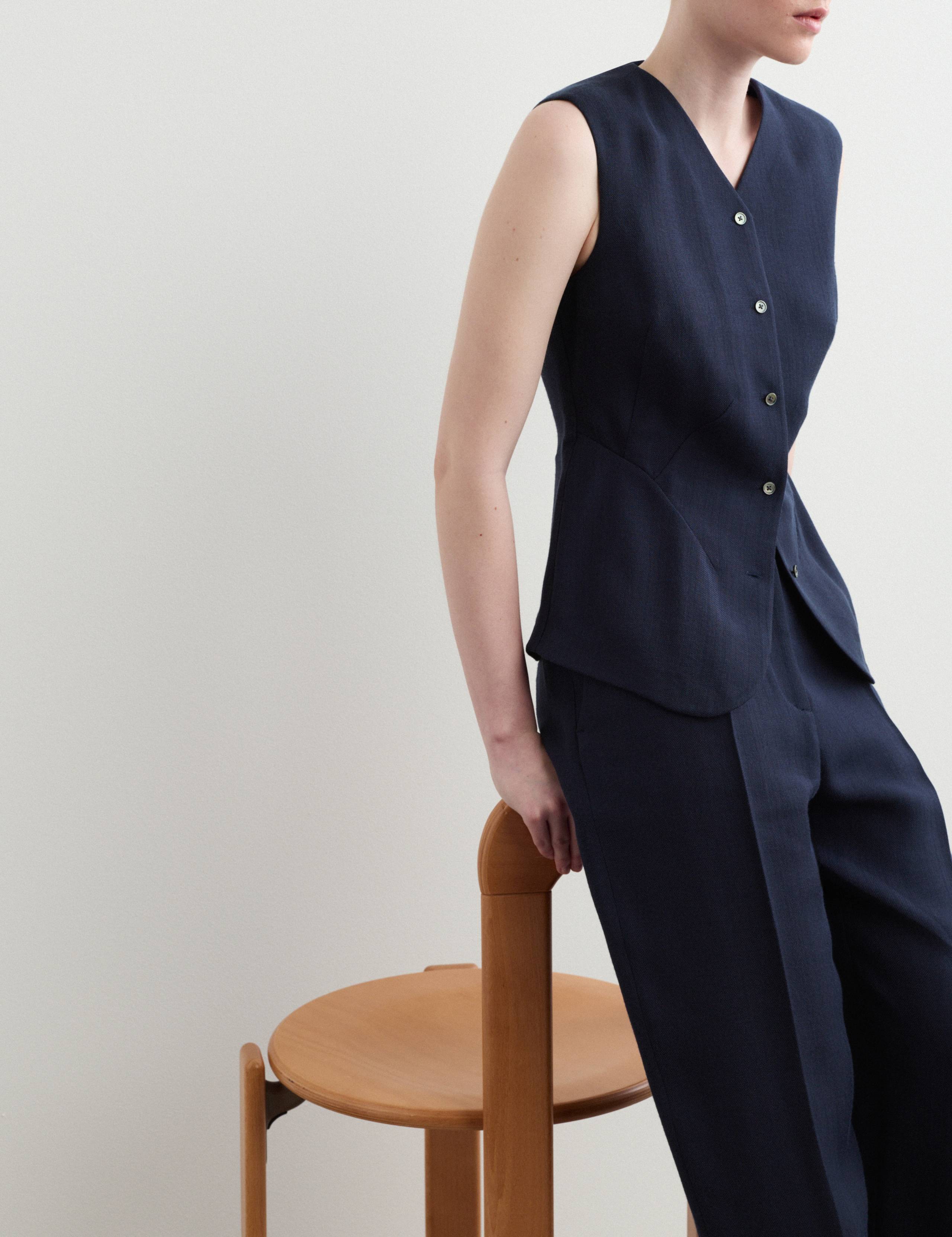 Textured Single Breasted Waistcoat 3 of 7