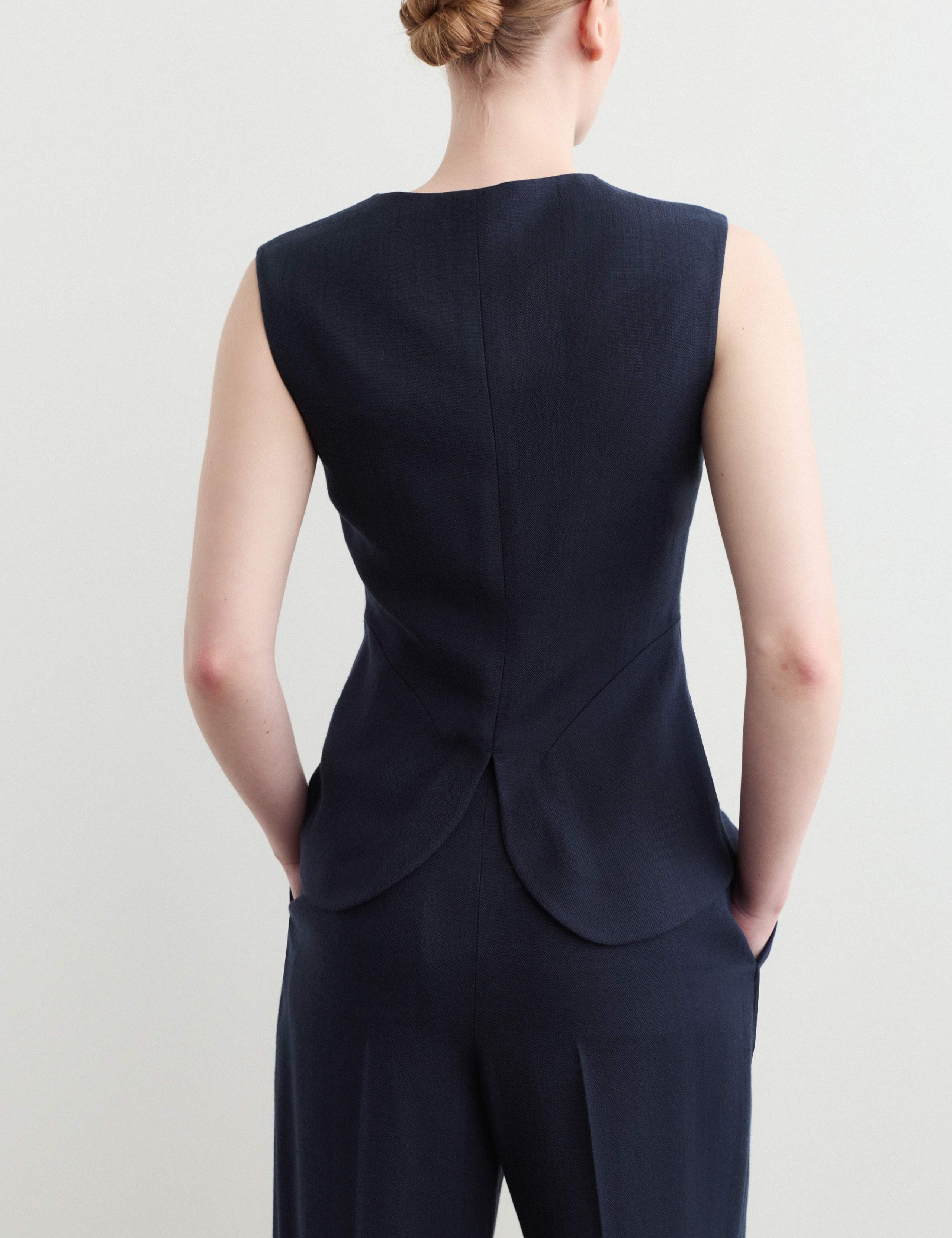 Textured Single Breasted Waistcoat 7 of 7