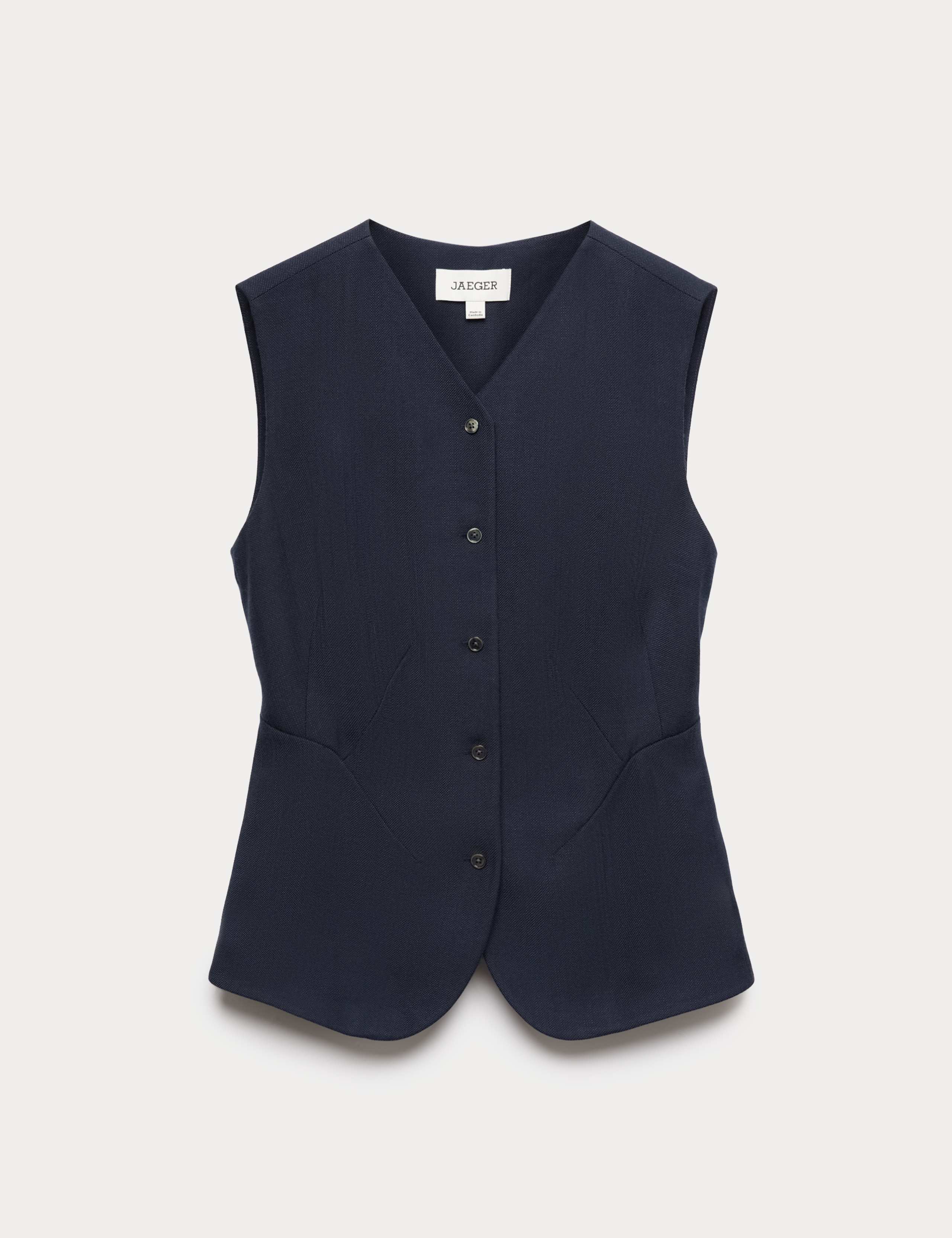 Textured Single Breasted Waistcoat 1 of 1