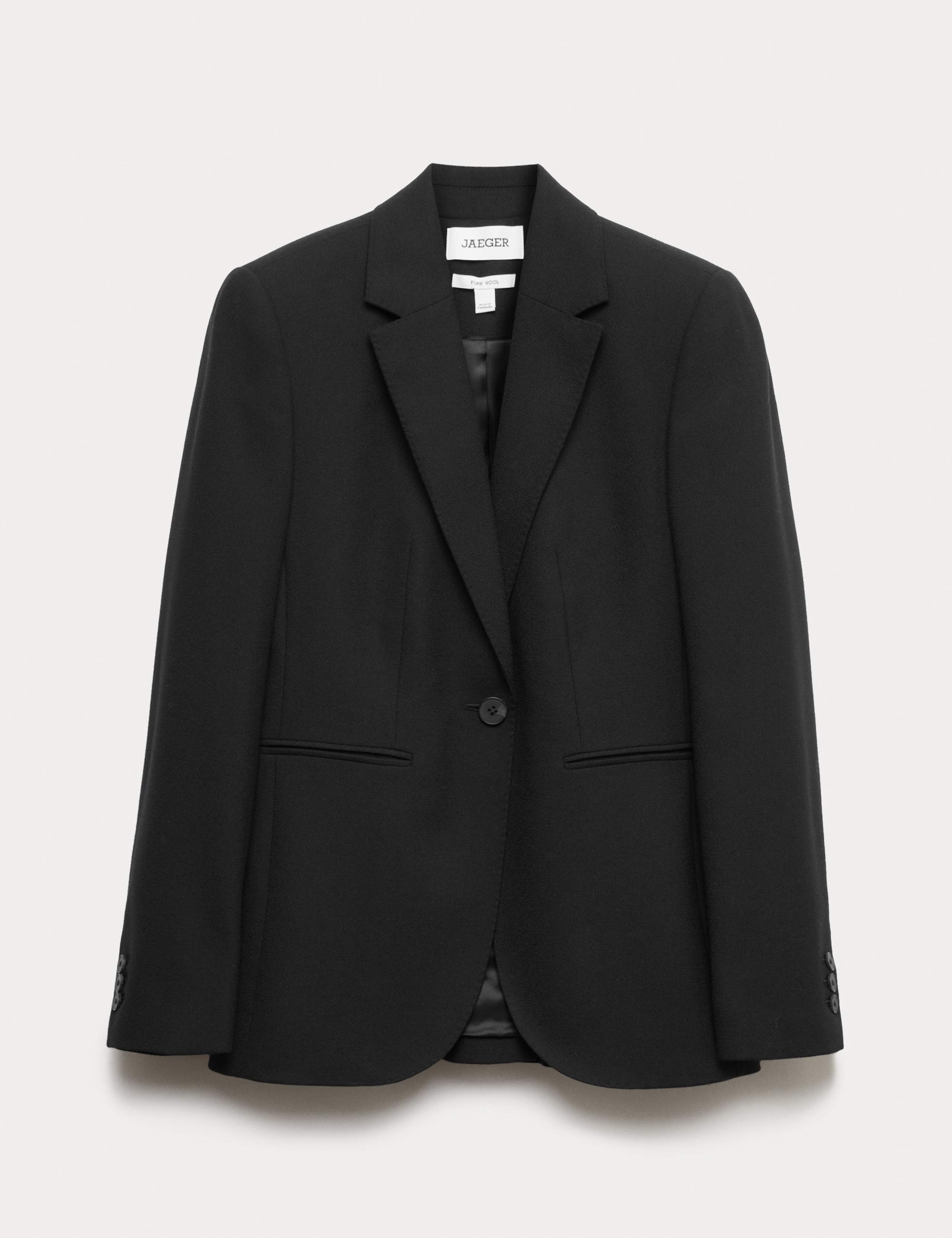 Pure Wool Crepe Blazer 2 of 7