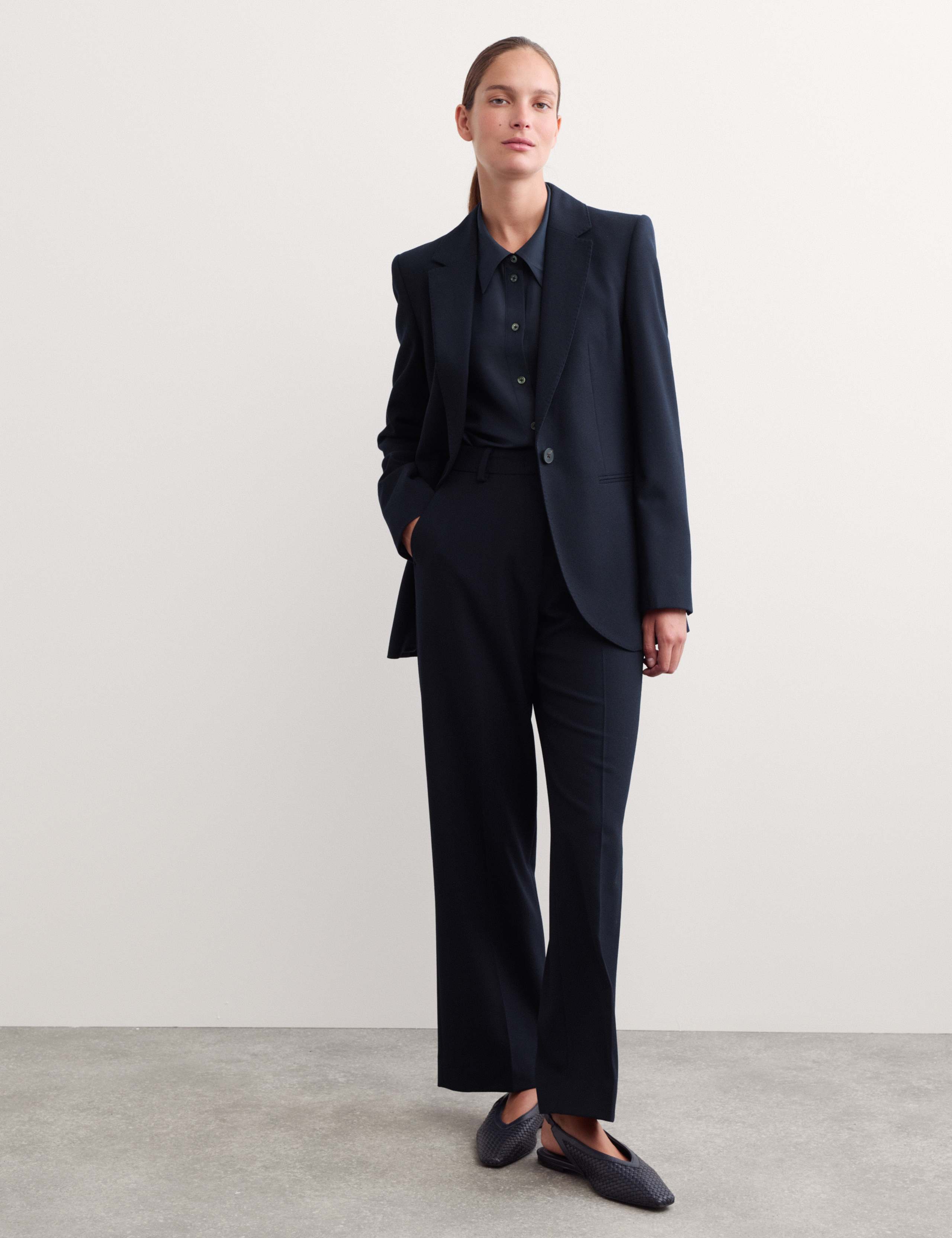 Pure Wool Single Breasted Blazer 1 of 8