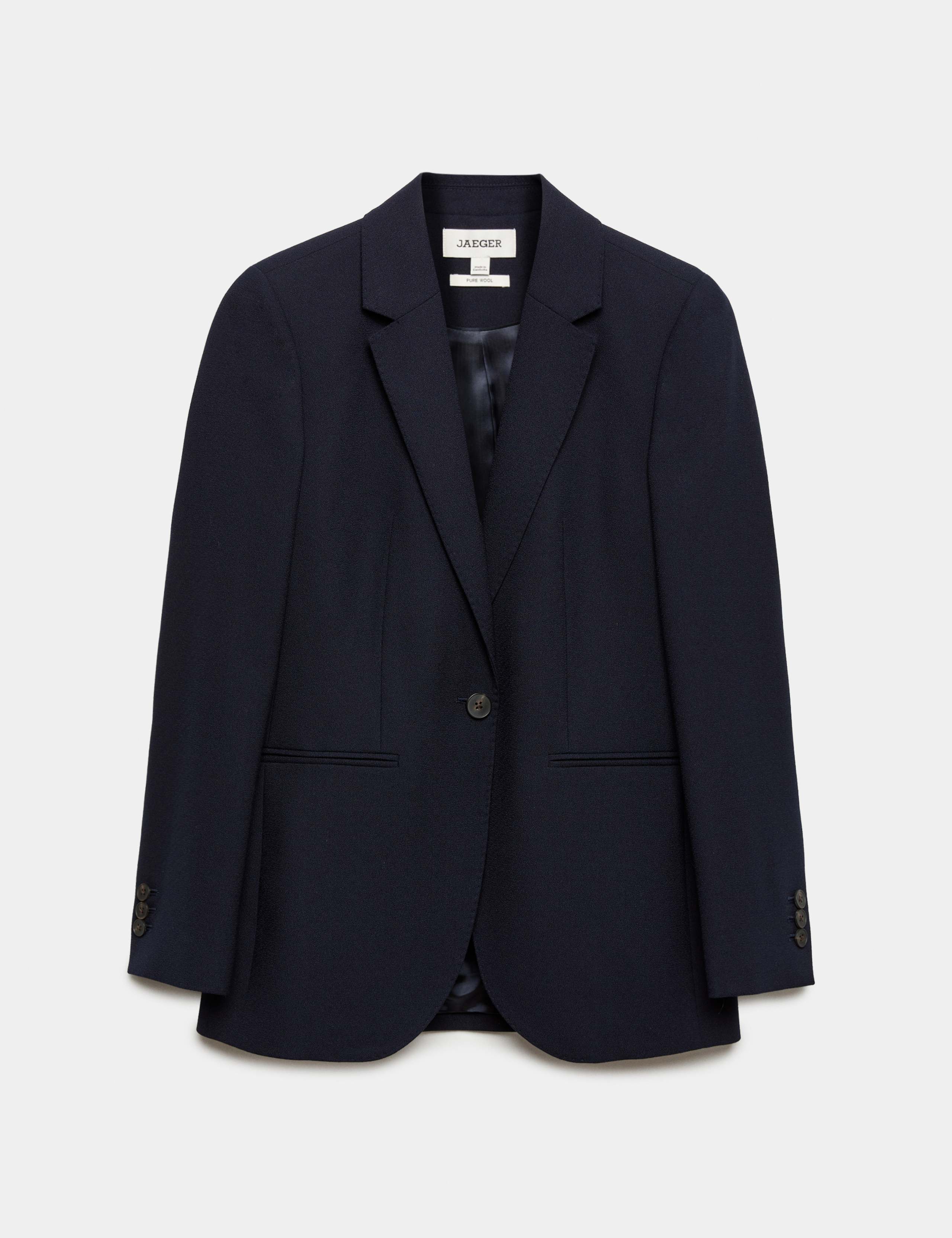 Pure Wool Single Breasted Blazer 2 of 8