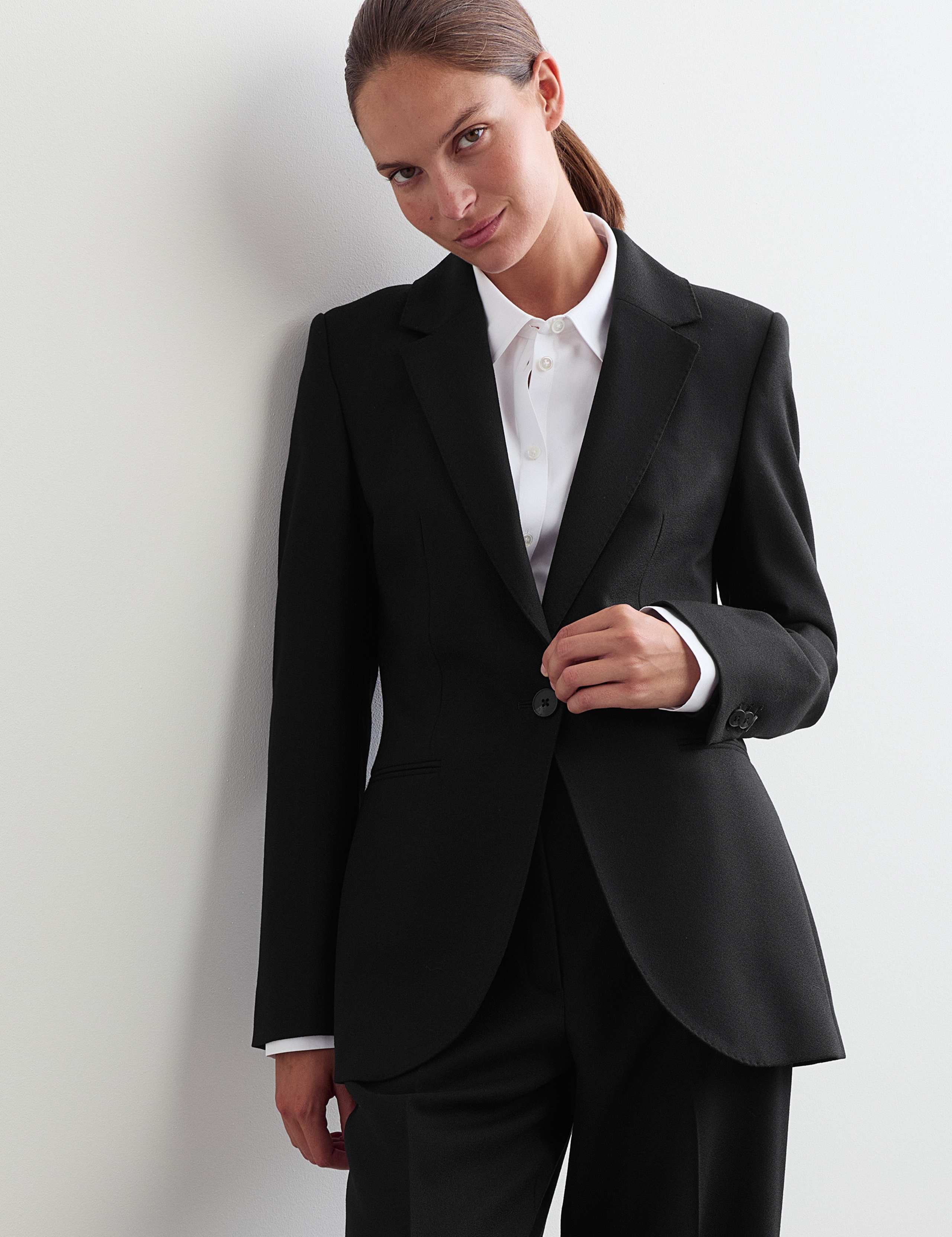 Pure Wool Single Breasted Blazer 1 of 8