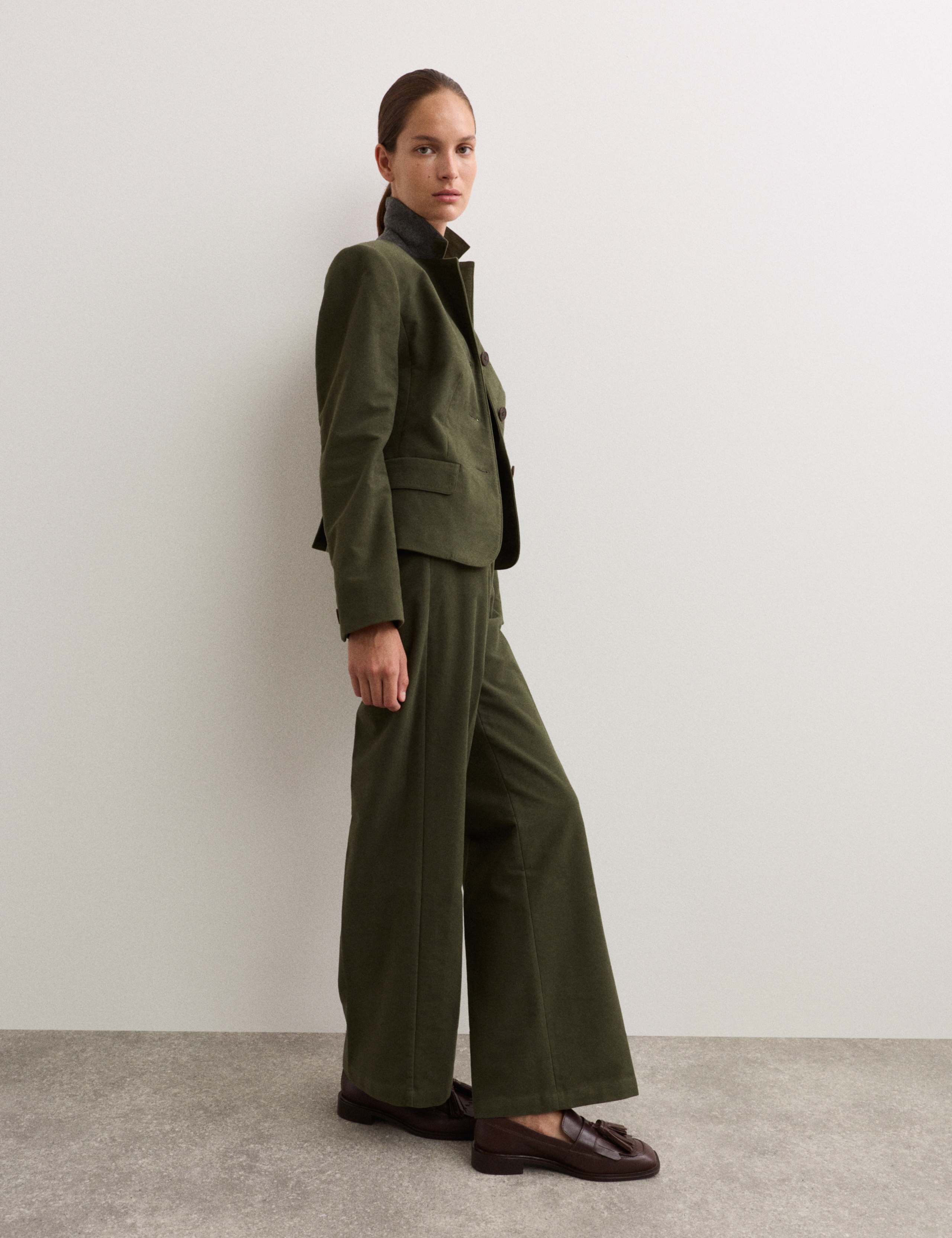 Cotton Rich Italian Moleskin Cropped Jacket 5 of 7