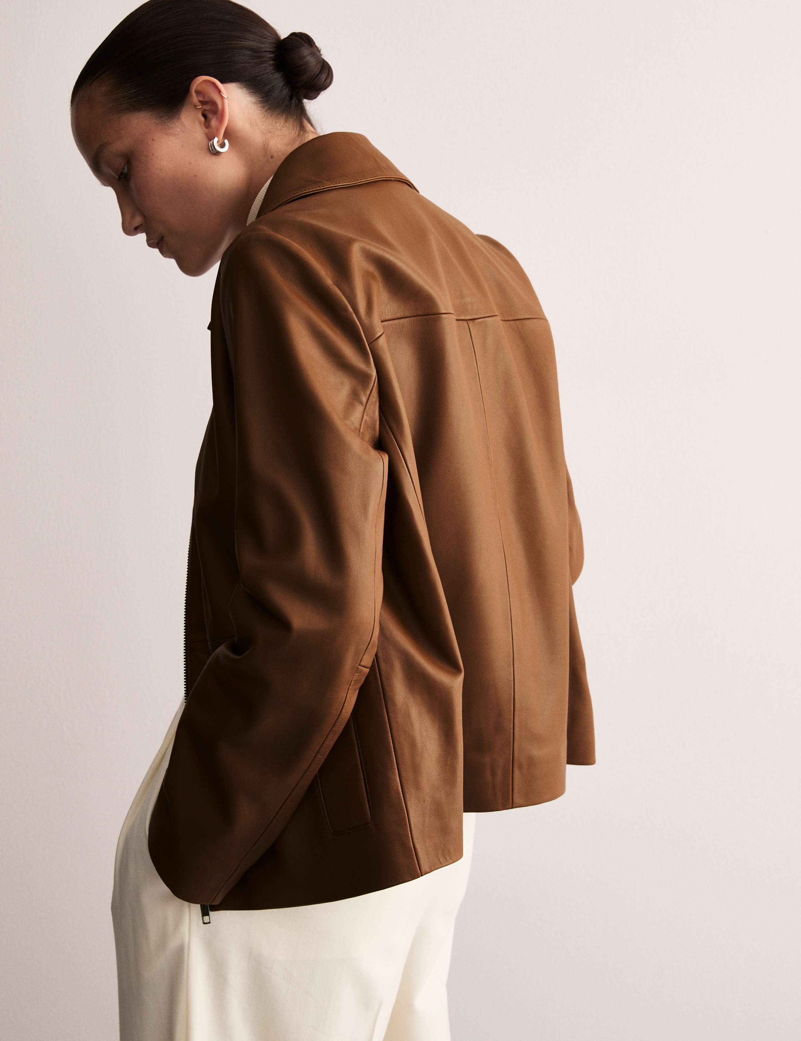 Leather Trucker Jacket 3 of 8