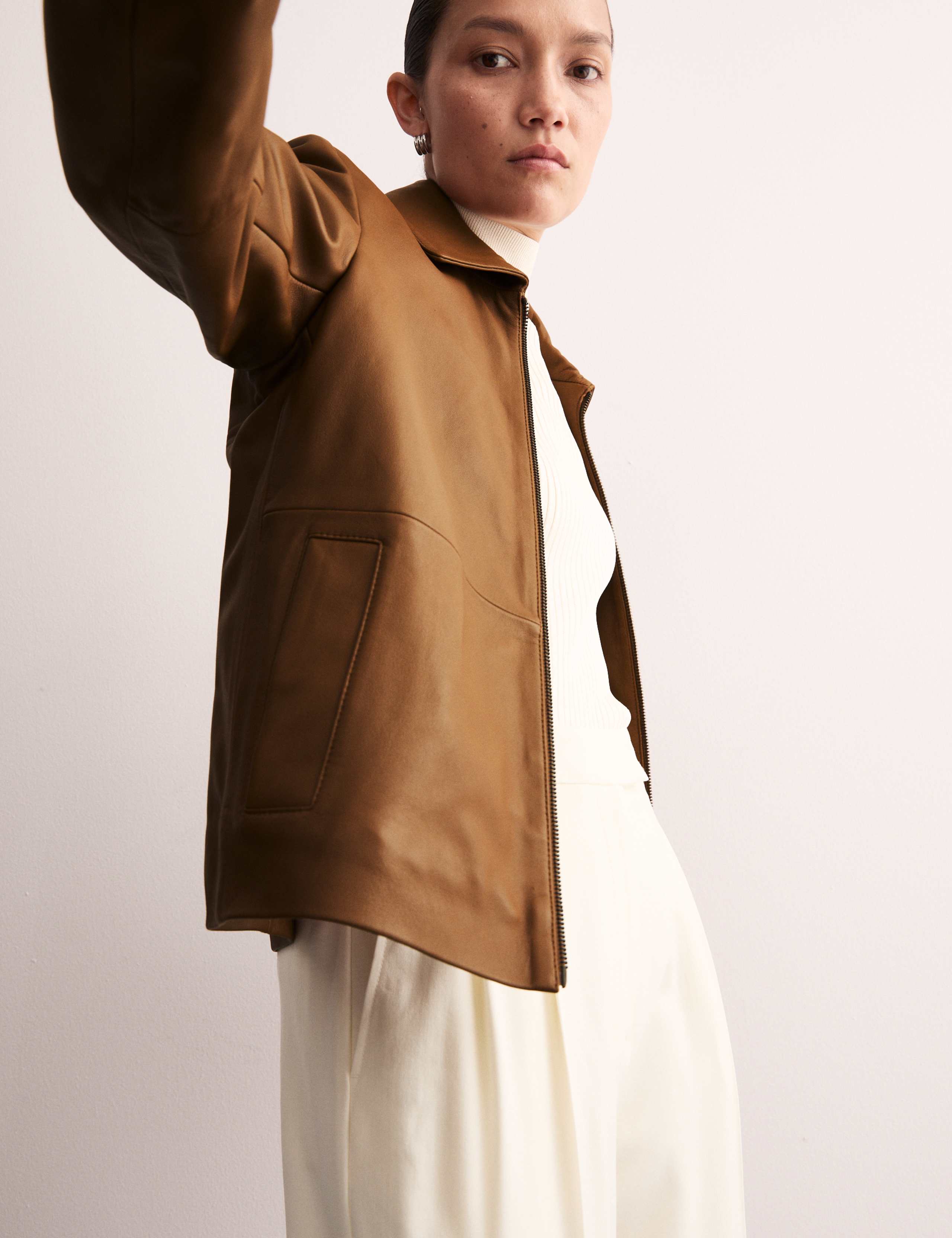 Leather Trucker Jacket 5 of 8