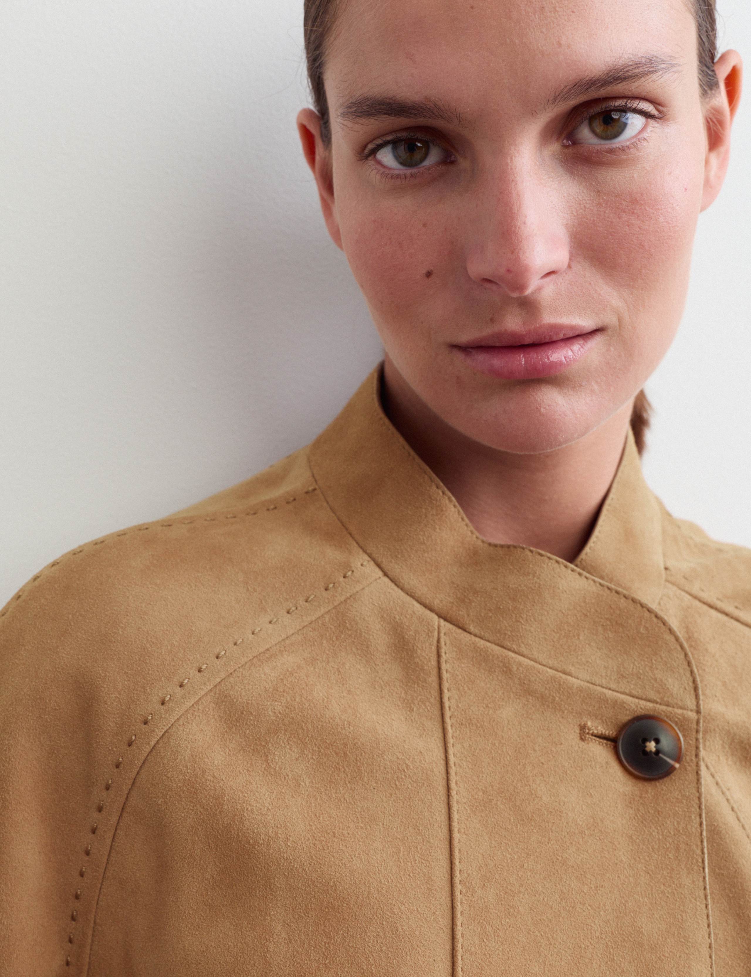 Suede Sculpted Short Jacket 4 of 8