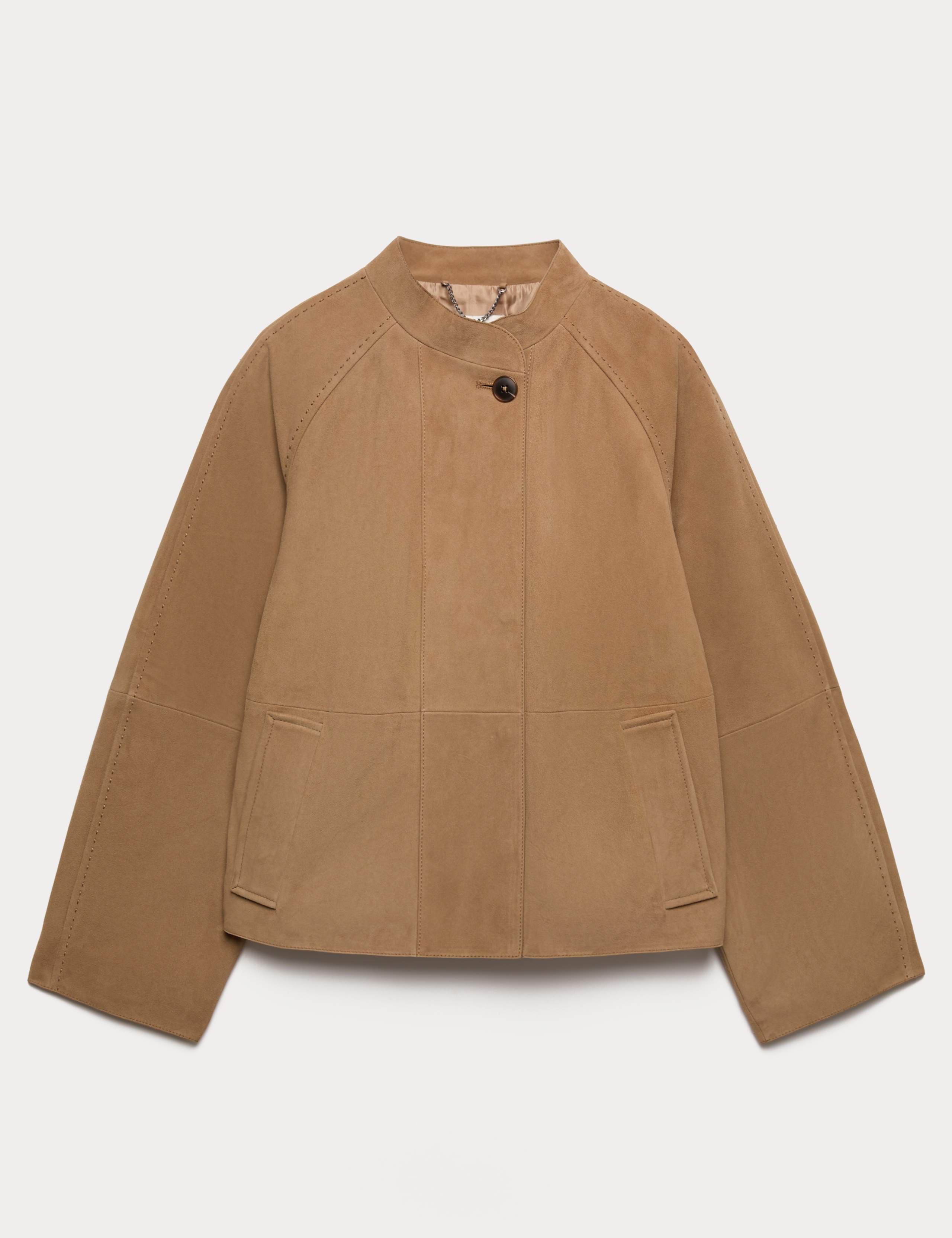 Suede Sculpted Short Jacket 1 of 2