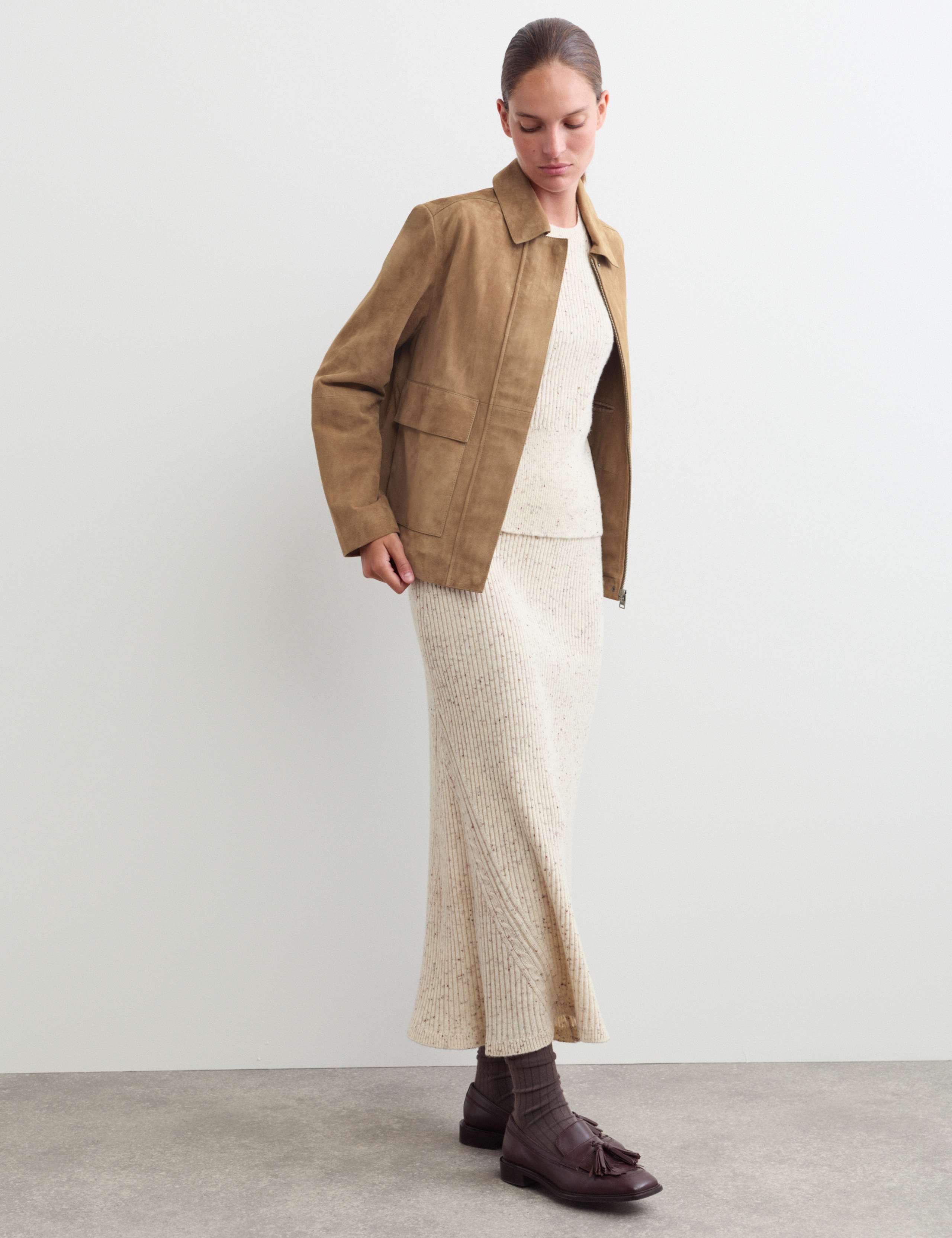 Suede Trucker Short Jacket 3 of 8