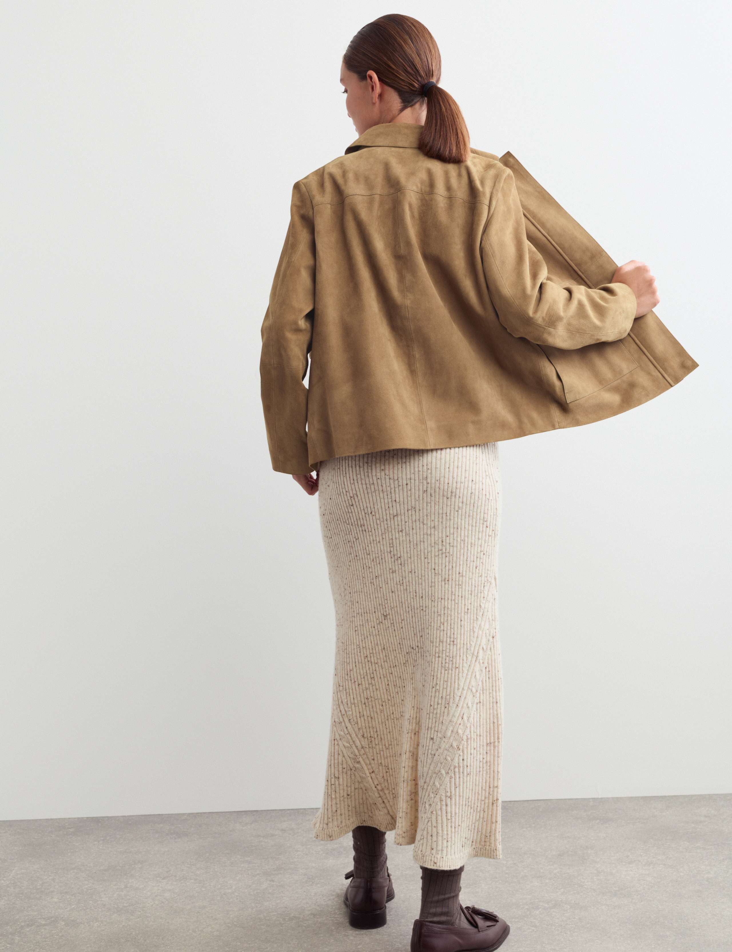 Suede Trucker Short Jacket 5 of 8