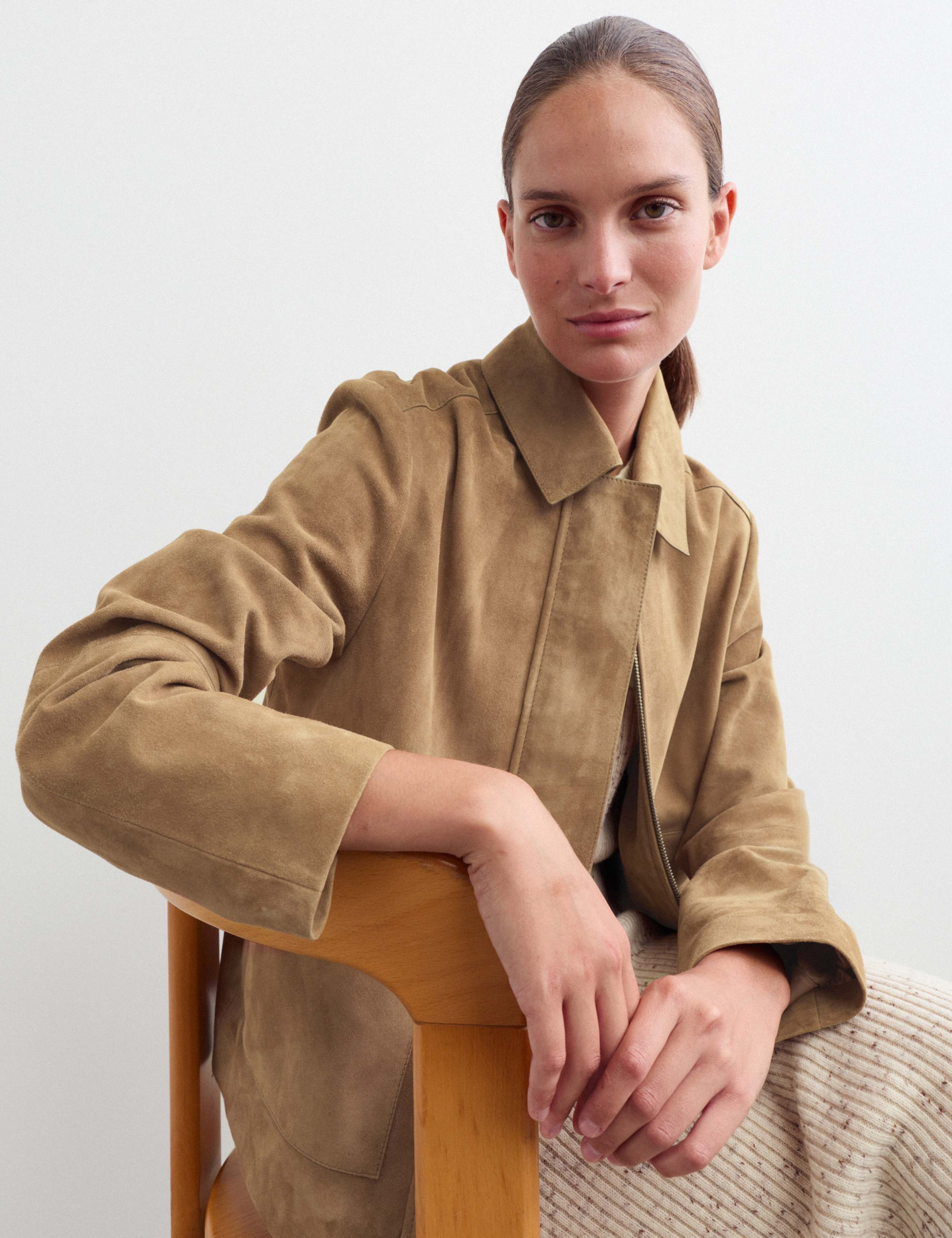 Suede Trucker Short Jacket 7 of 8