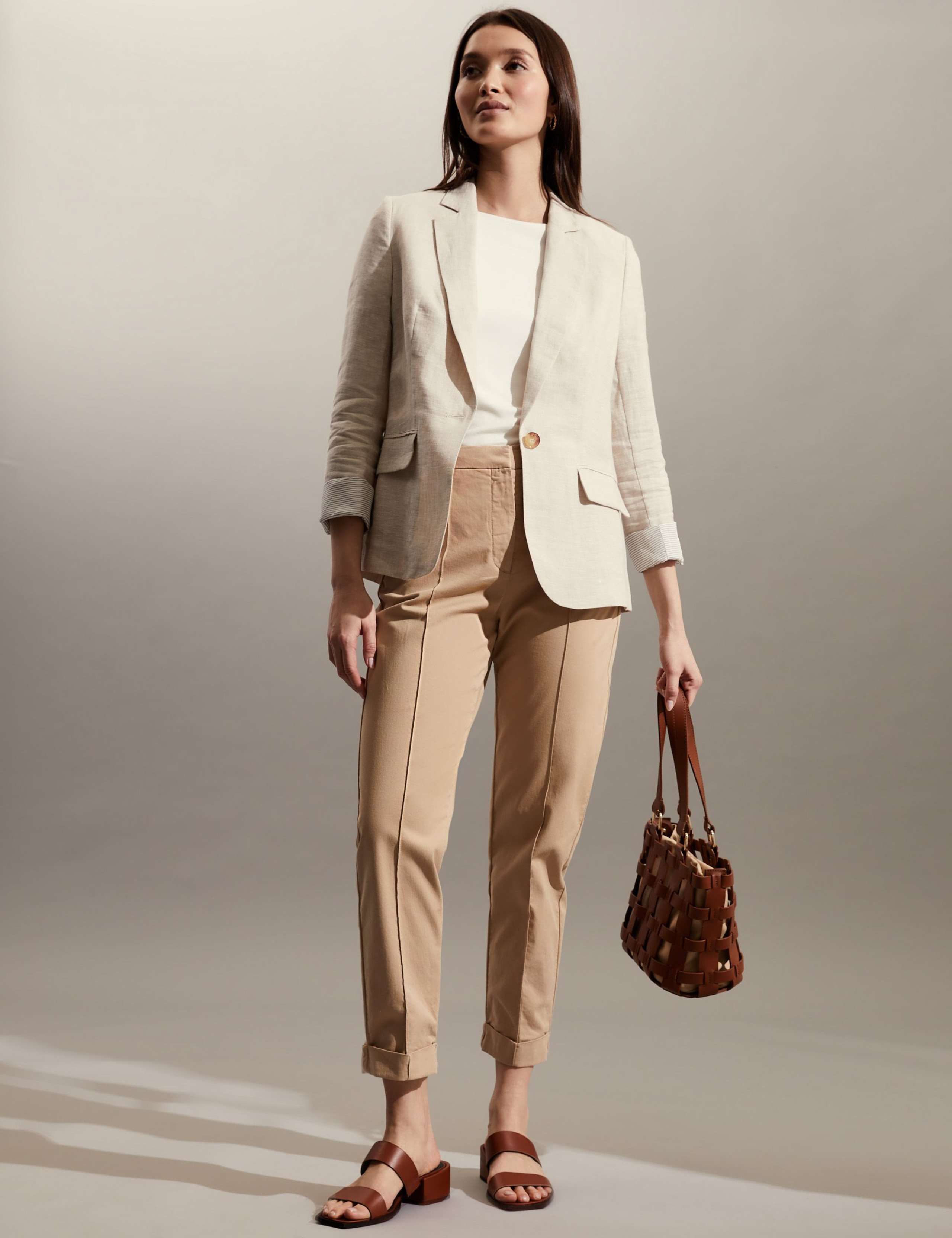 Pure Linen Tailored Blazer 2 of 6