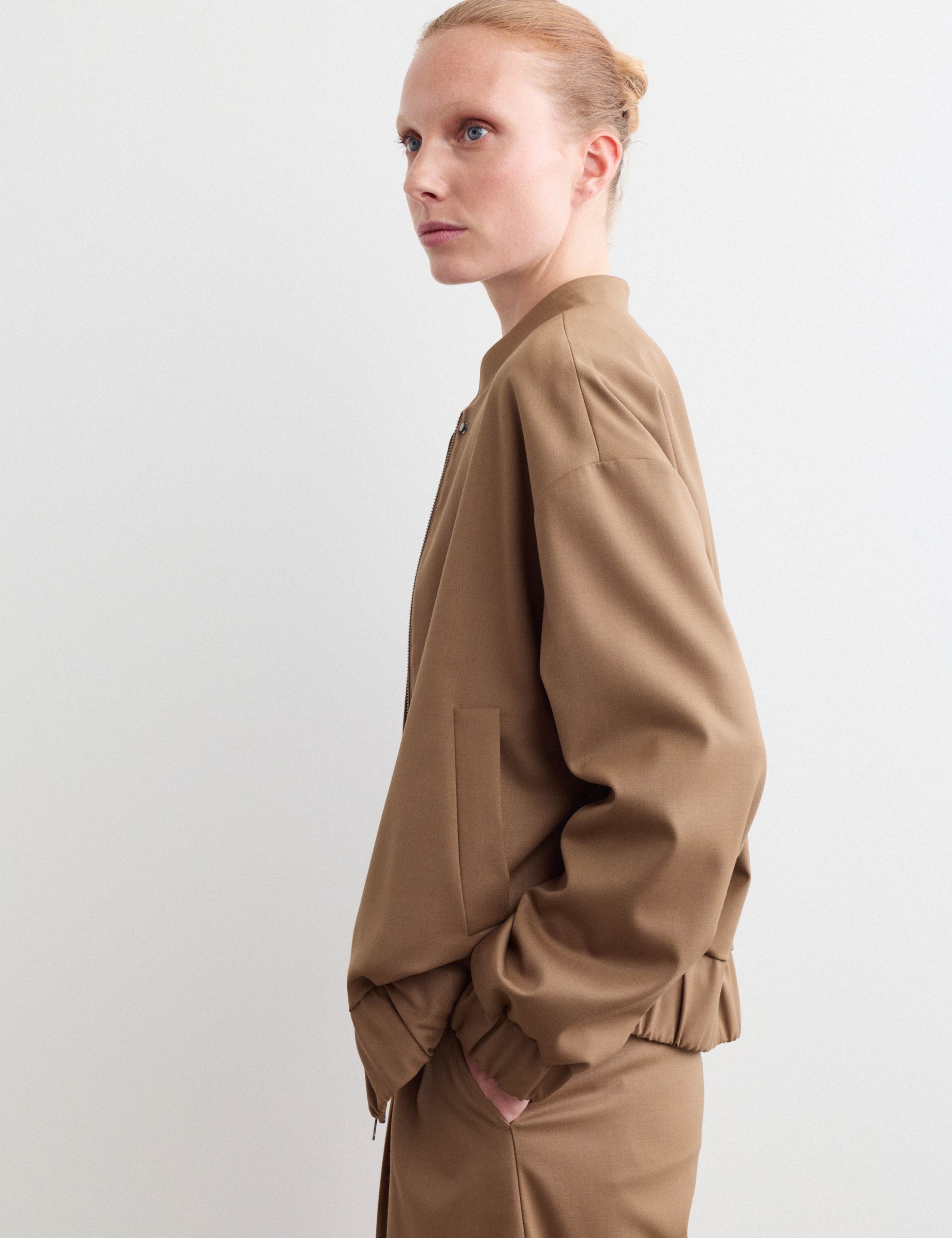 Wool Rich Relaxed Bomber Jacket 6 of 8