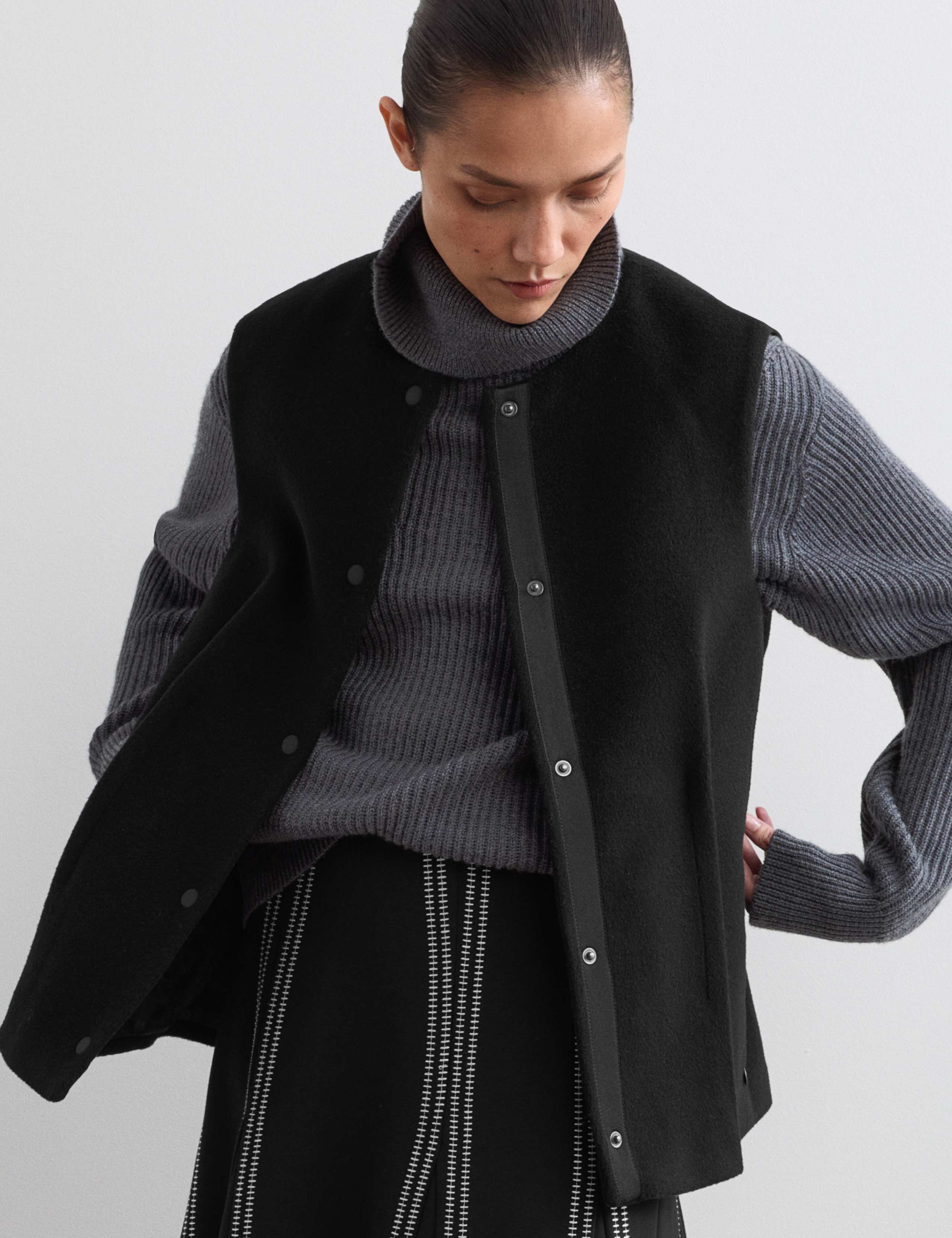 Pure Wool Crew Neck Gilet 4 of 6