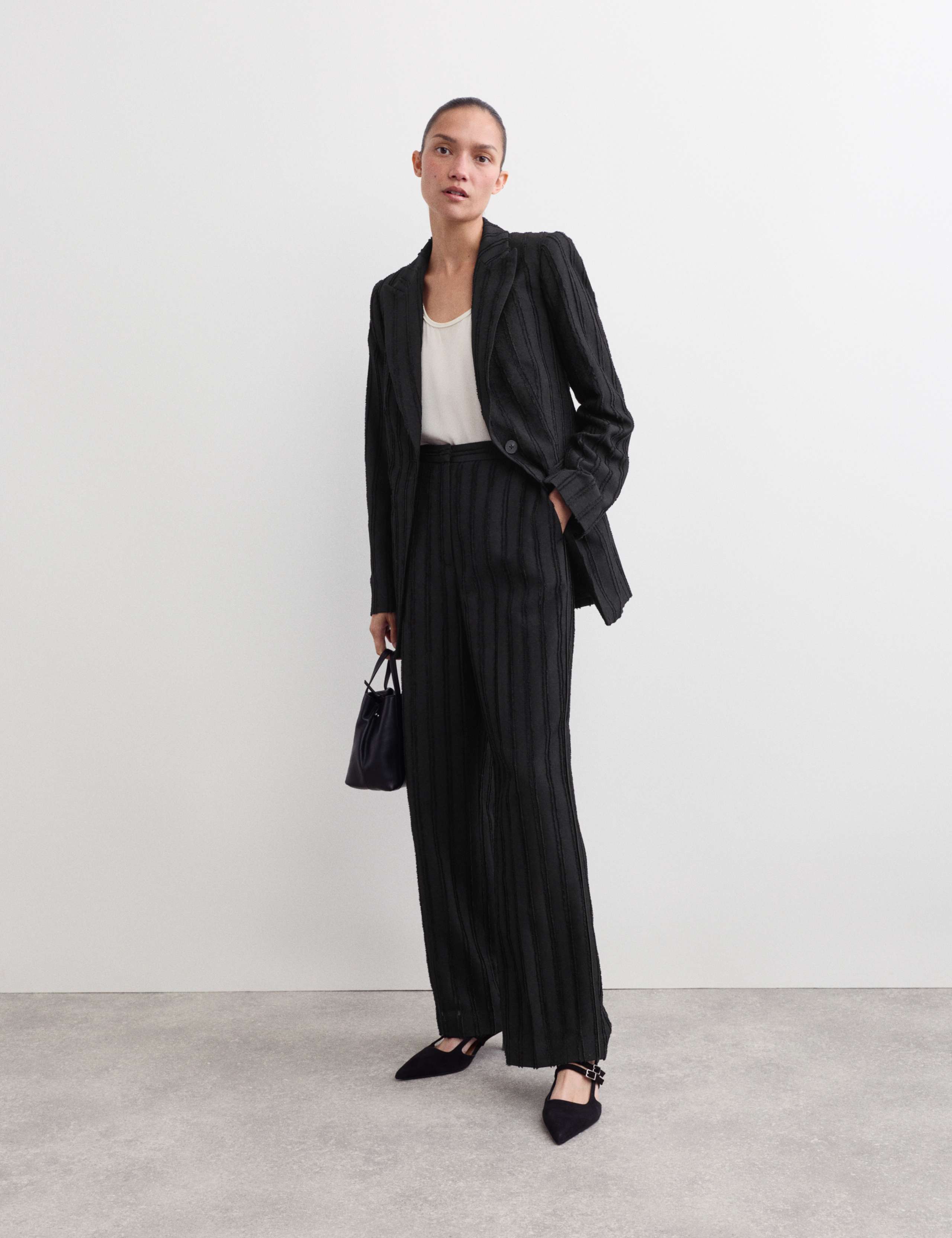 Pure Wool Tailored Textured Blazer 4 of 6