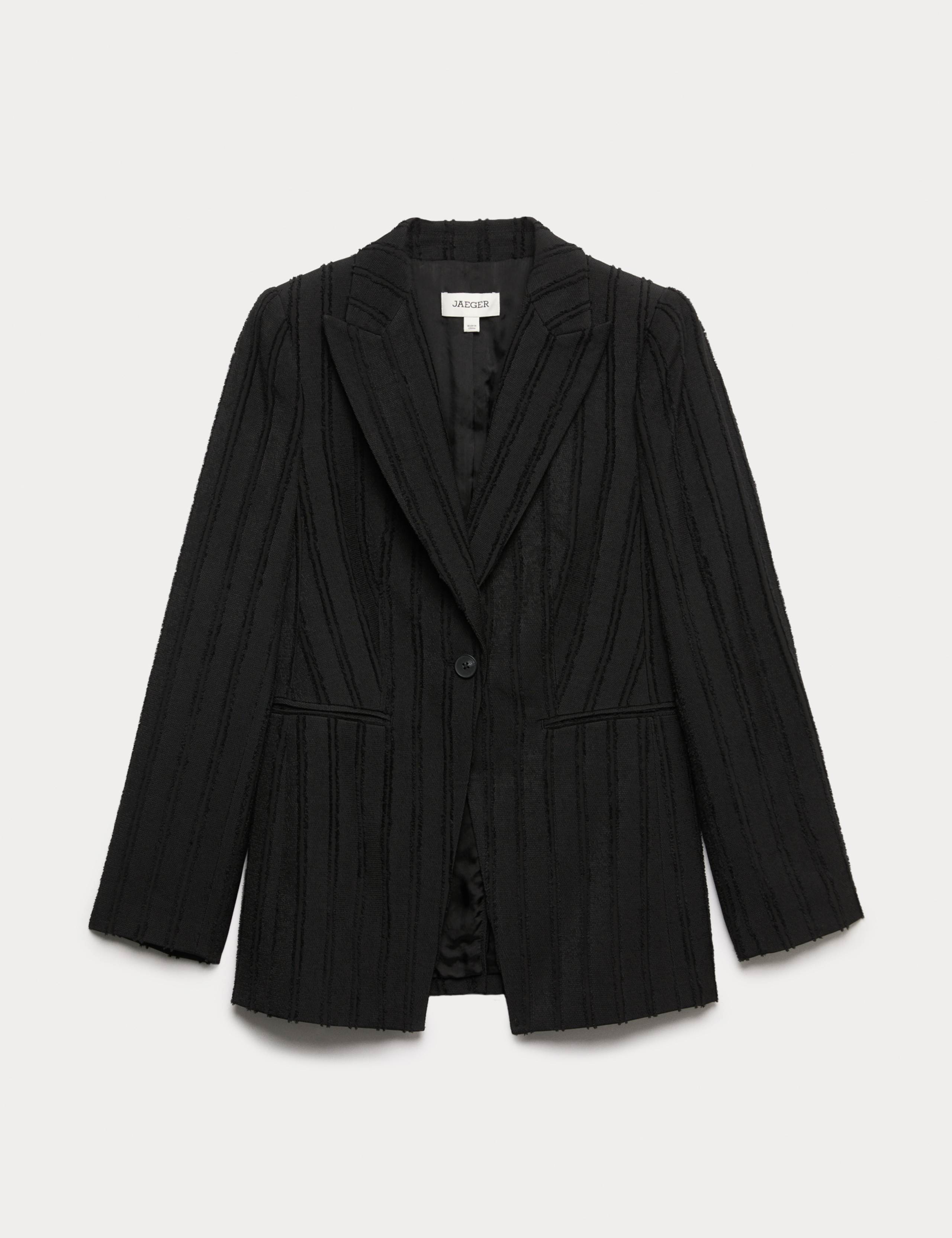 Pure Wool Tailored Textured Blazer 2 of 6
