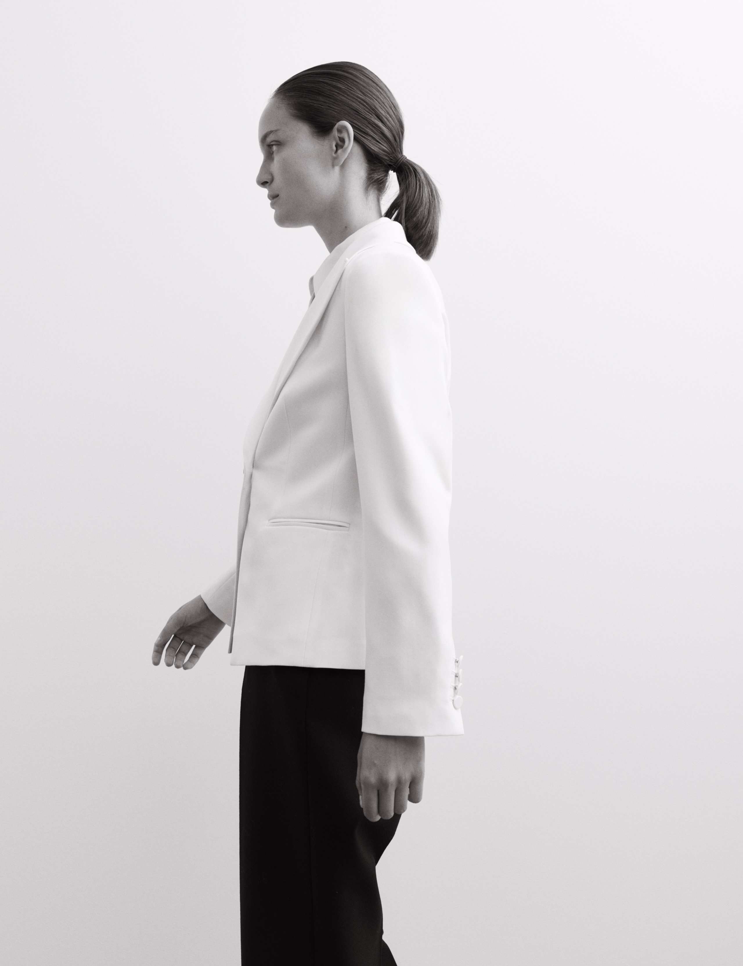 Pure Wool Single Breasted Tuxedo Jacket 4 of 5