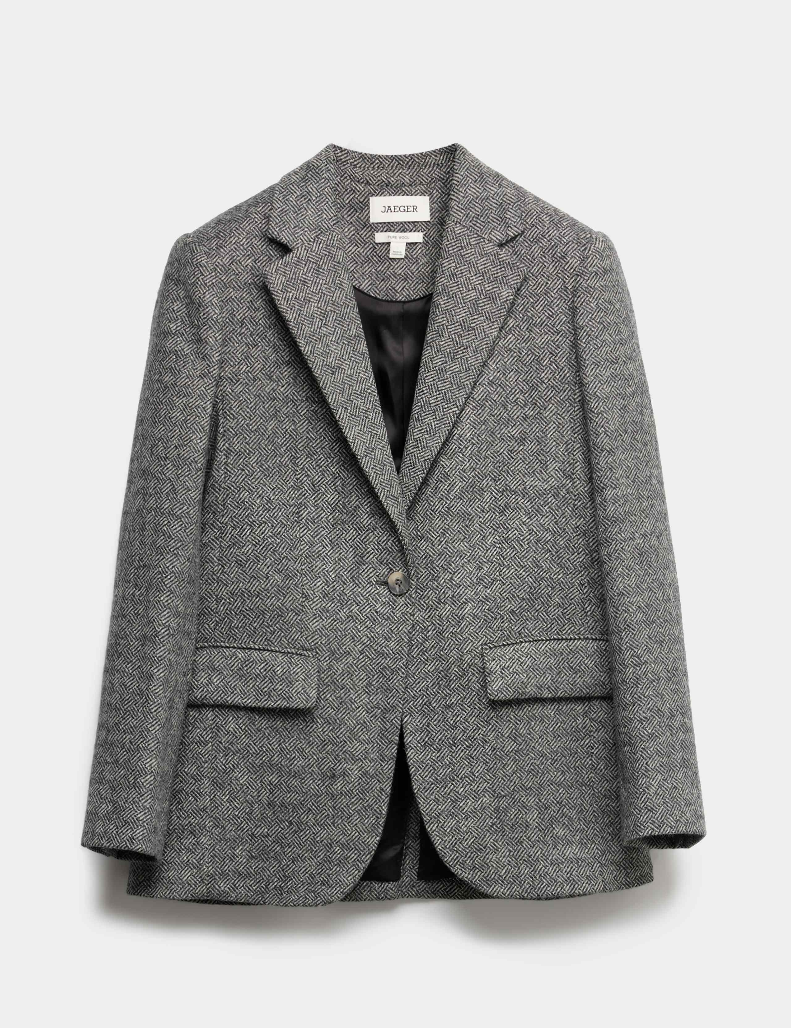 Relaxed British Wool Tweed Blazer 2 of 7