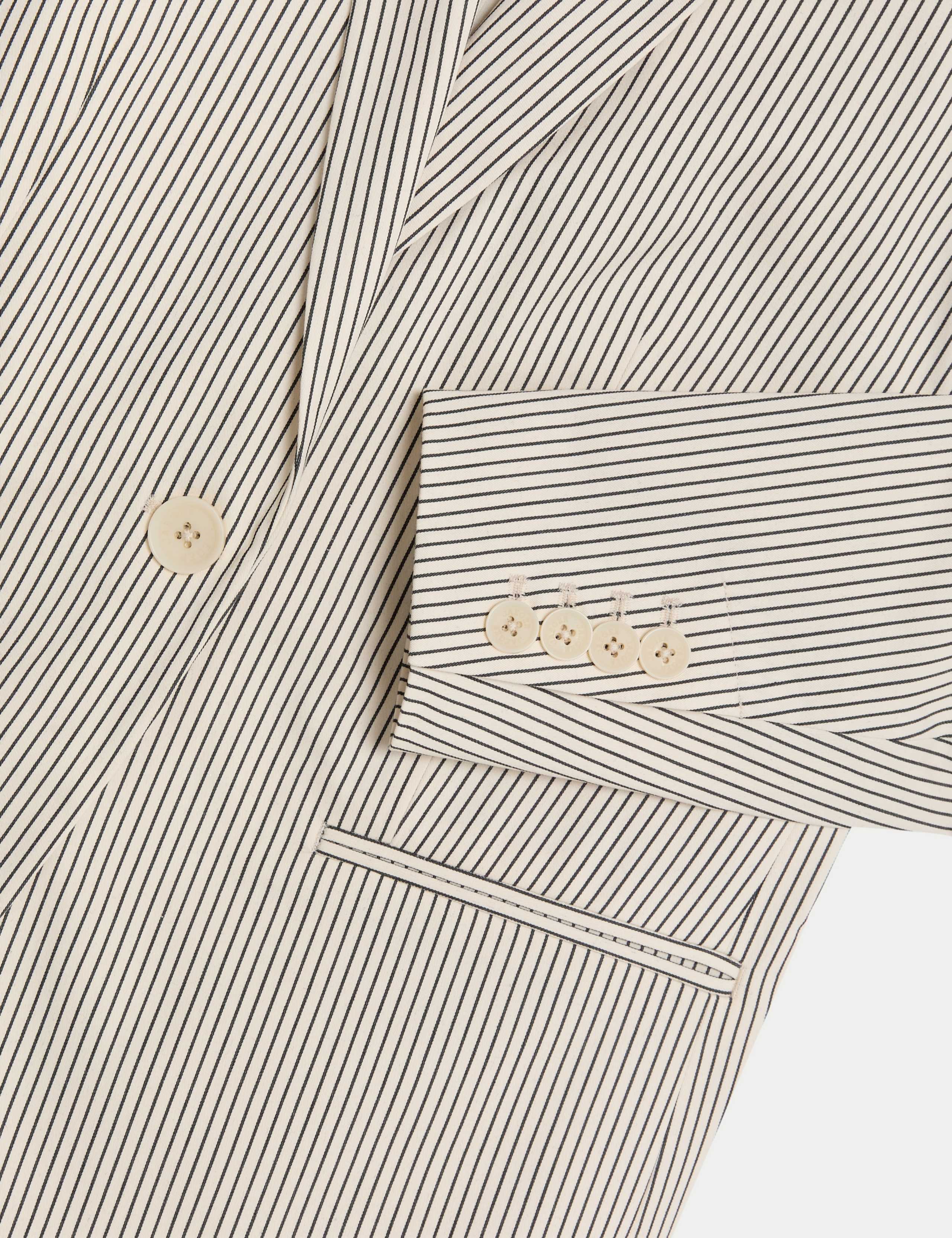 Relaxed Striped Single Breasted Blazer 7 of 7