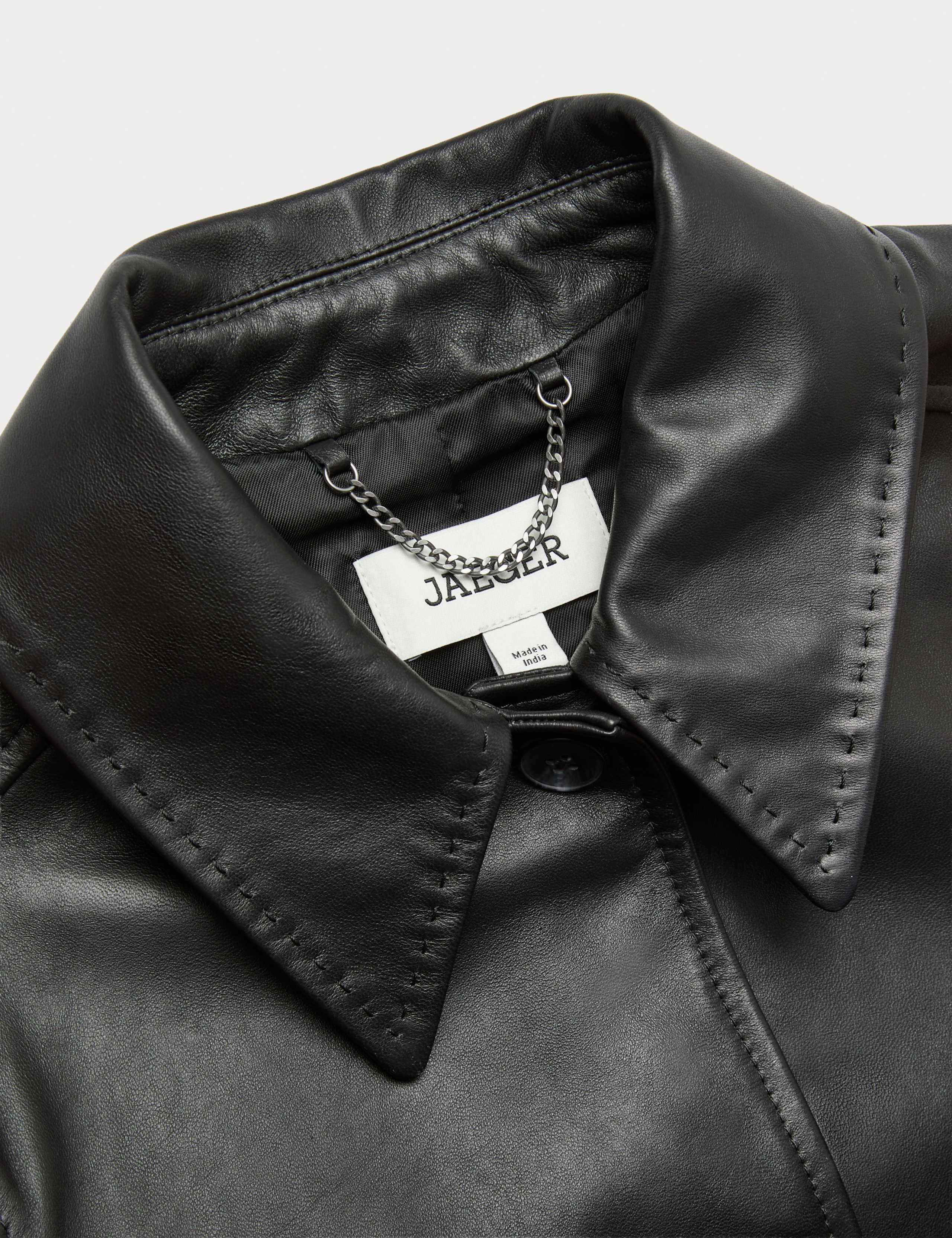 leather Collared Jacket 8 of 8